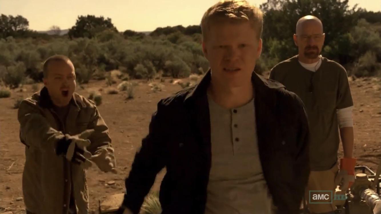 I like how Jesse is trying to stop Todd before he shoots the kid when