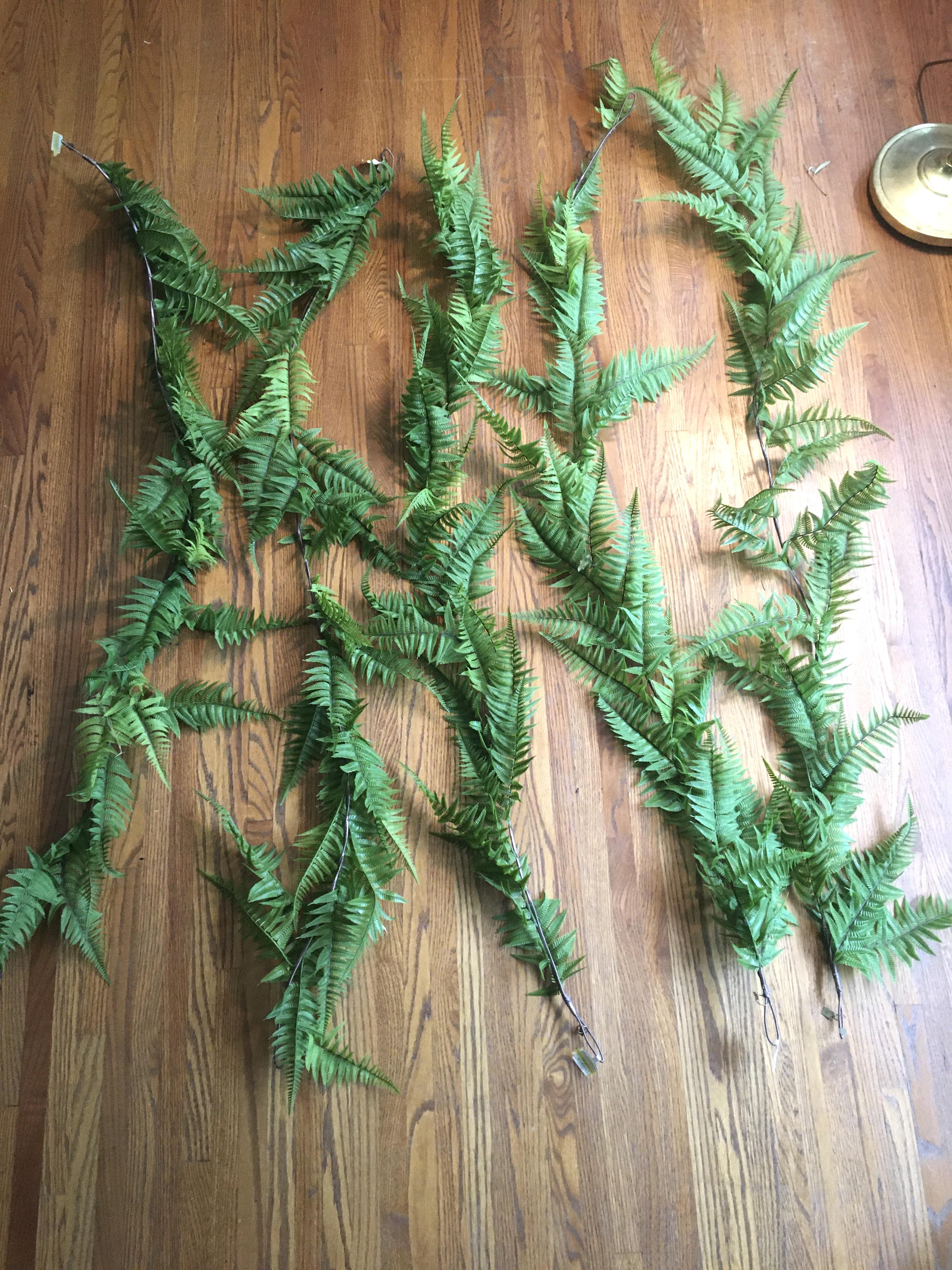 Fern Christmas Garland Selling 5 faux fern garlands, 72” long each, asking 50 for all 5, free