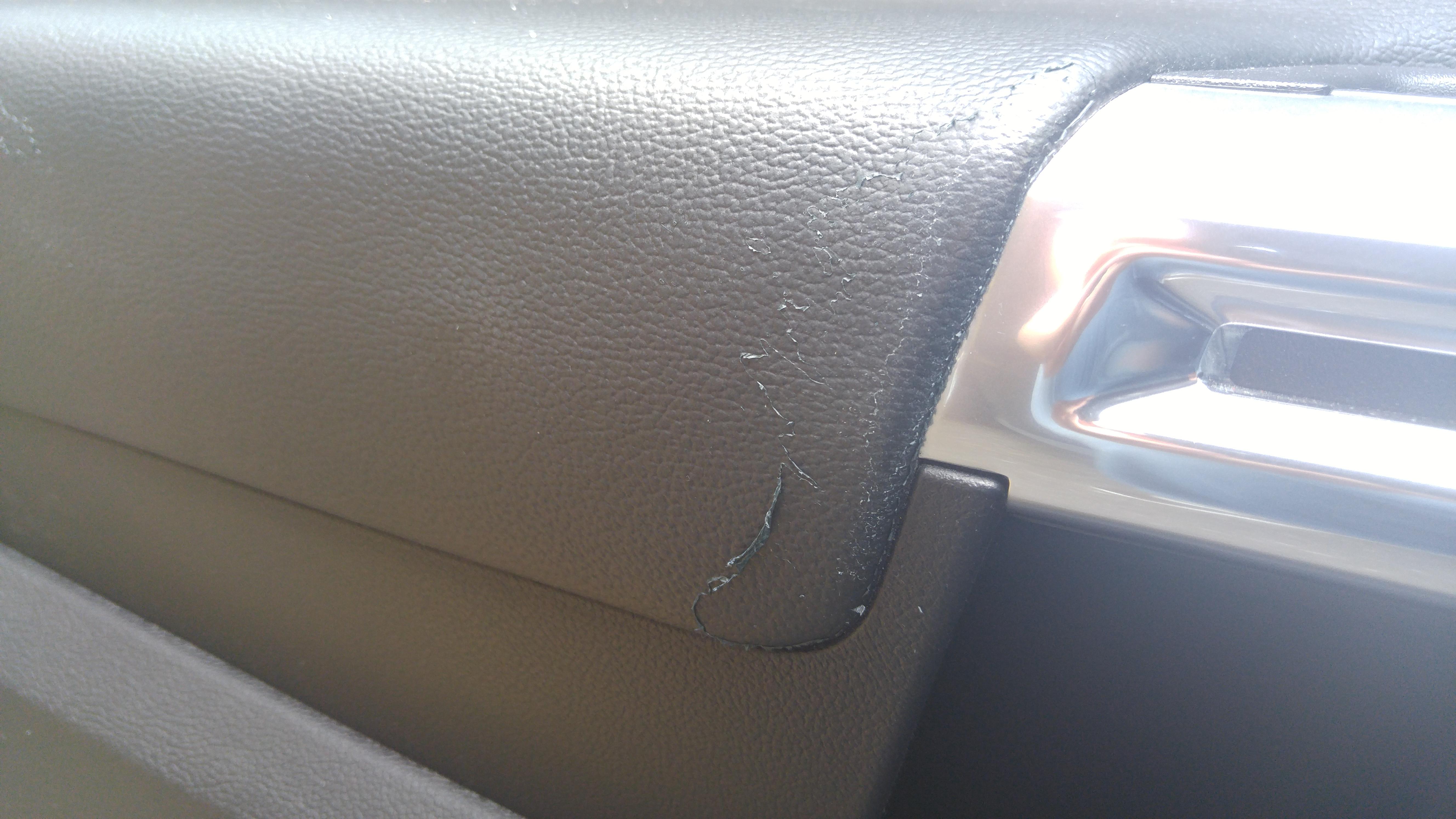 The leather is peeling from my door. Is this easy to repair? I've only