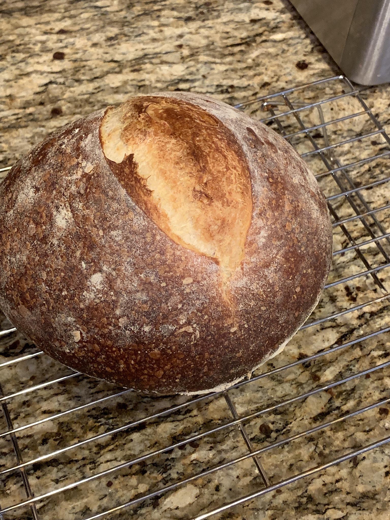 This loaf of sourdough bread I made. [Homemade] r/food