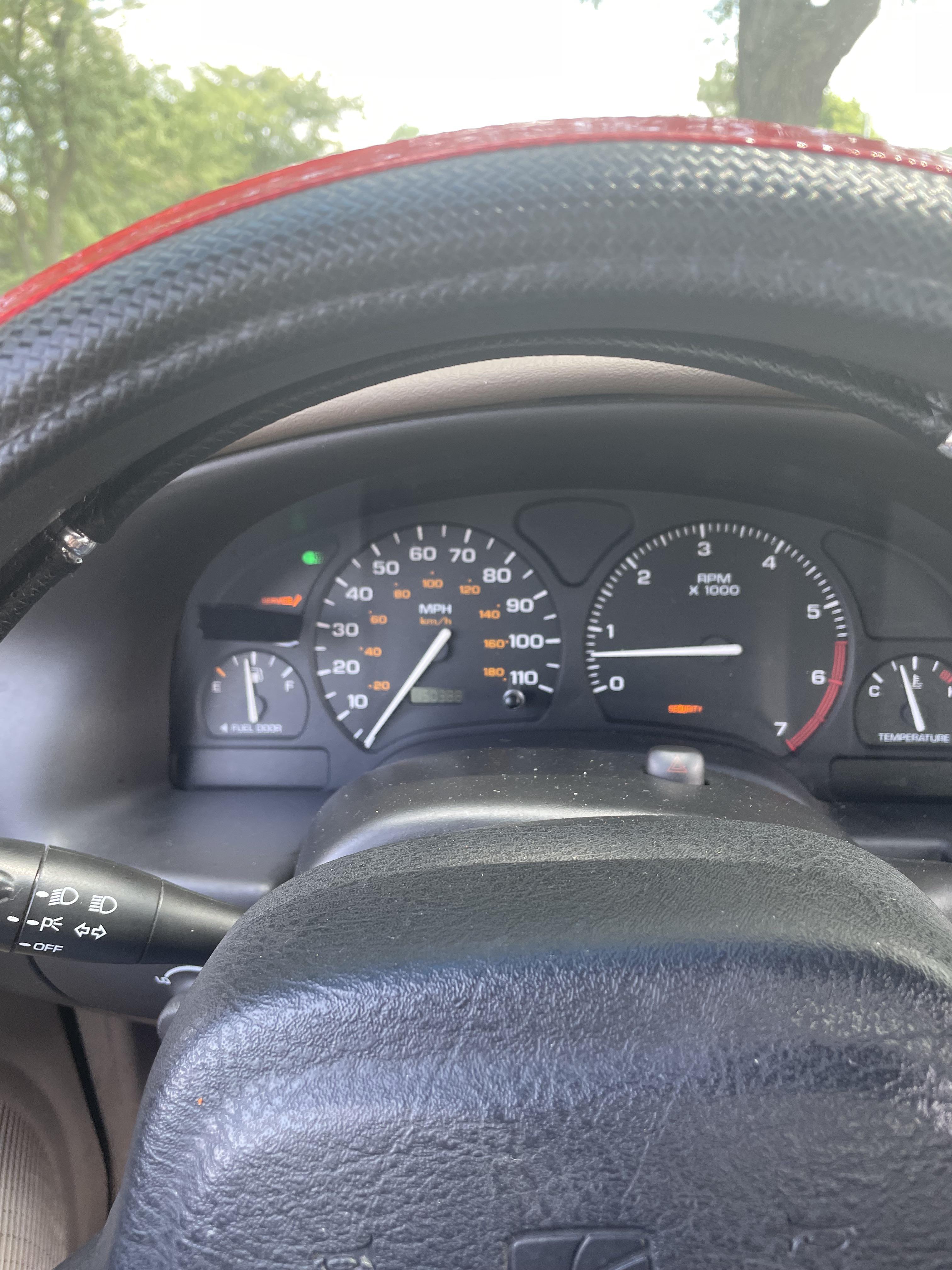 Any reason why my security light and service light pops on at random