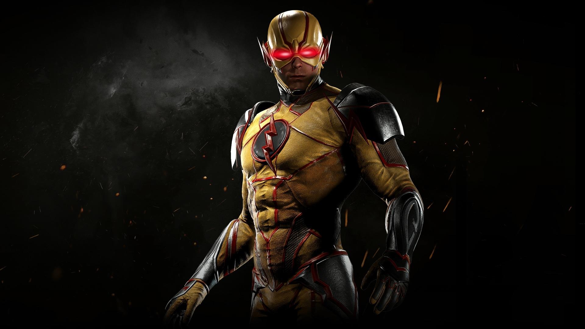 I edited Reverse Flash from Injustice 2 with glowing red eyes, hope you