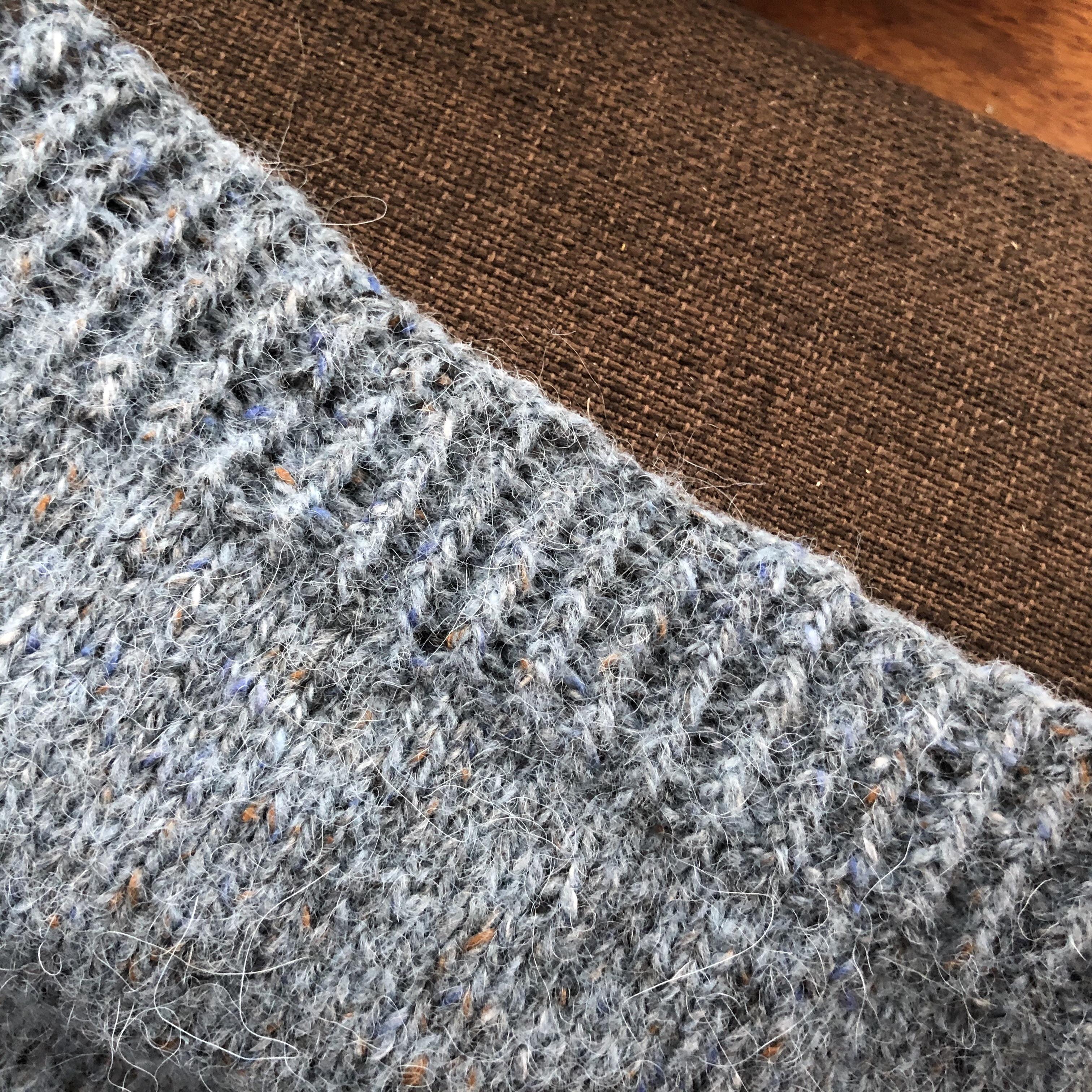 Enjoying the experiment with twisted rib stitch ribbing knitting