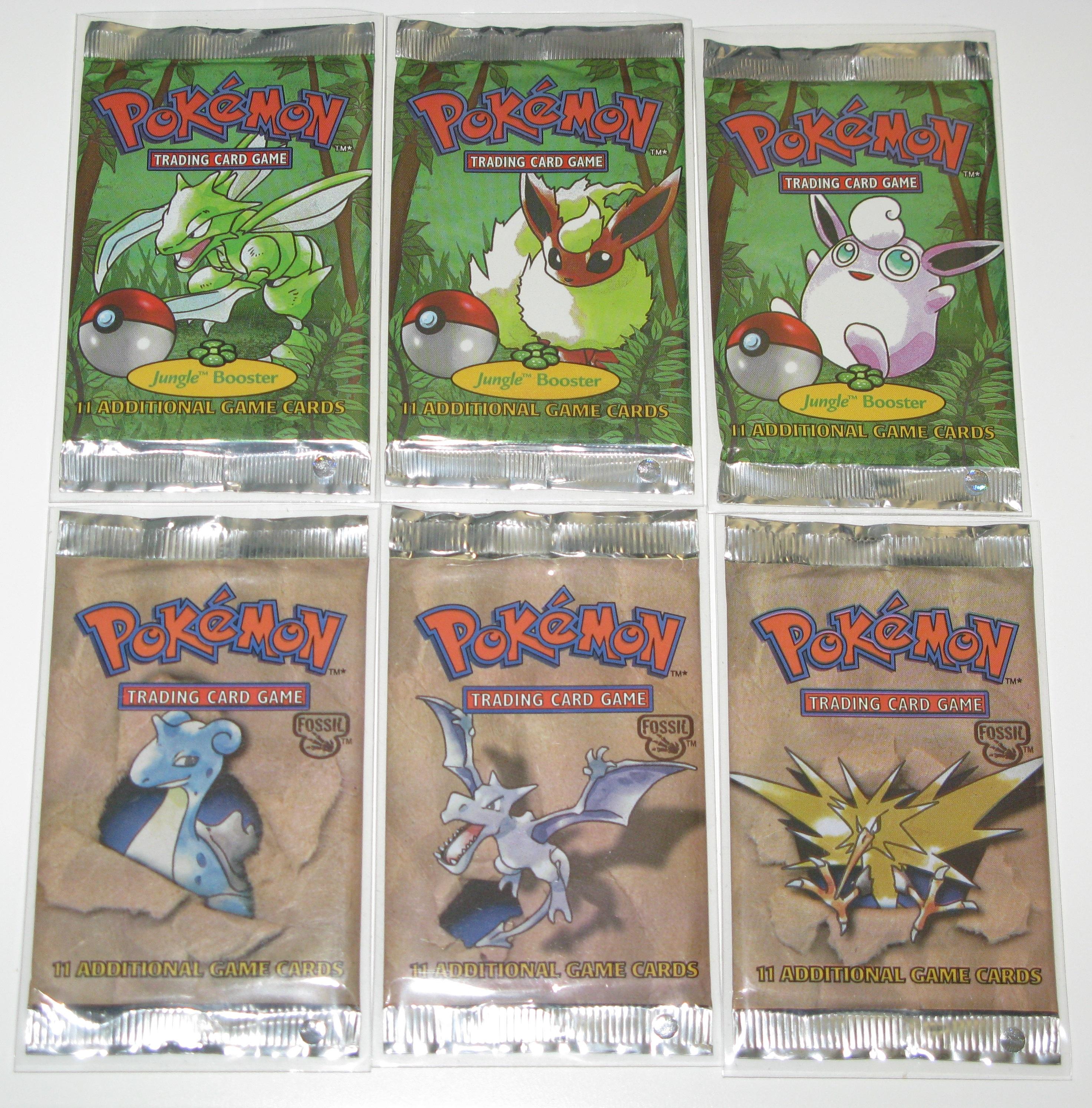 Collectible Card Games Pokemon TCG Jungle Booster Long Pack 1 Pokémon