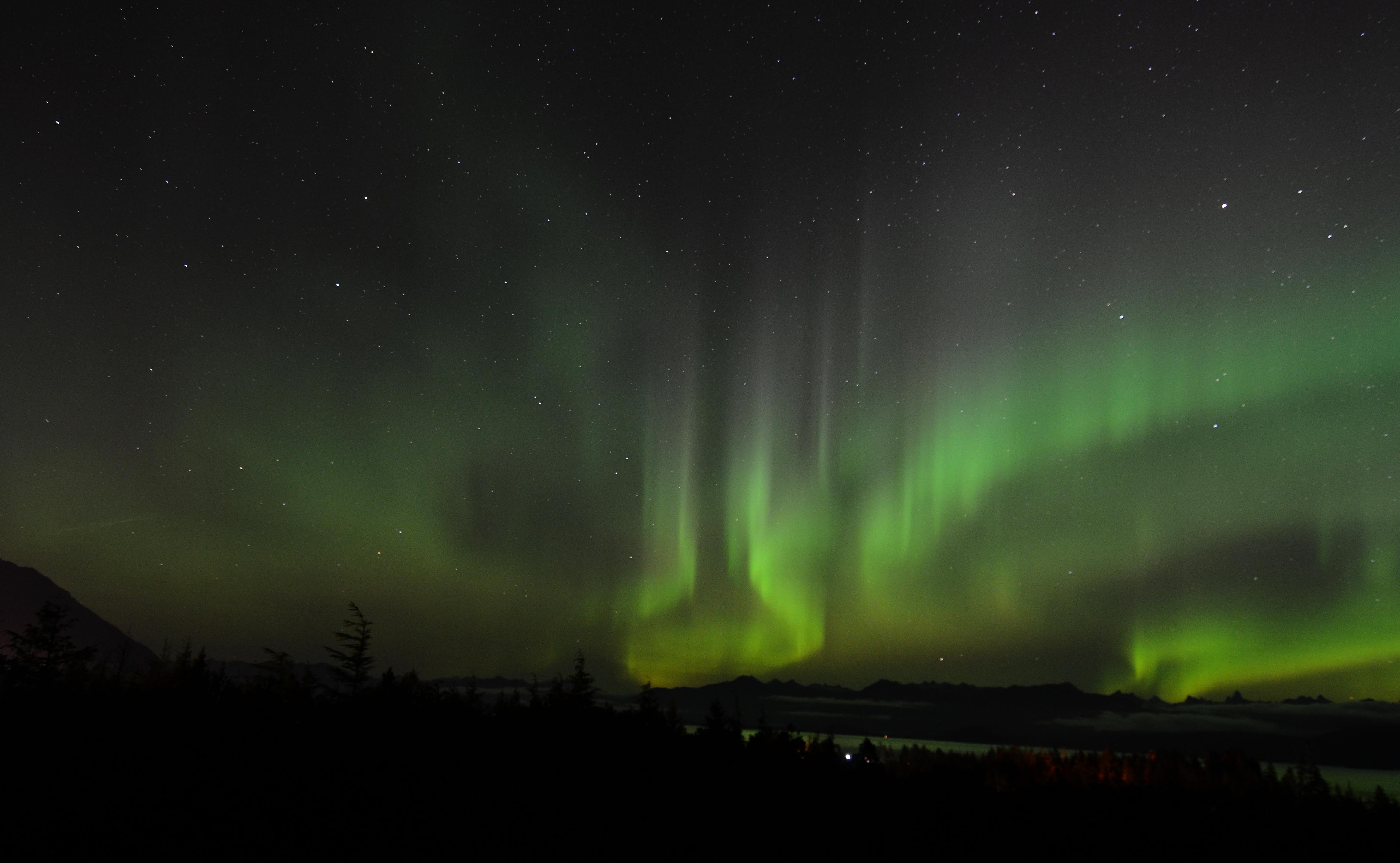Pretty great auroras visible in Southeast Alaska tonight r/pics