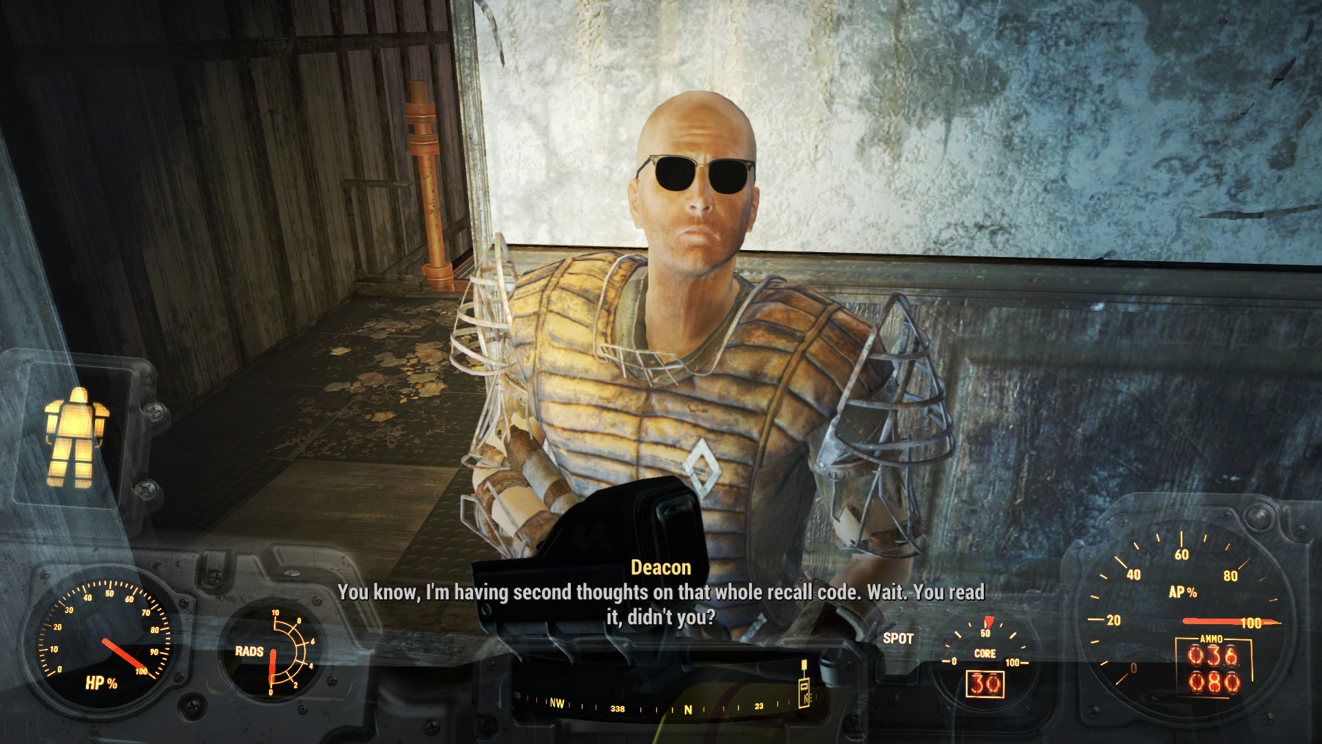 Deacon is 100 the reason I side with the railroad. I don't really care
