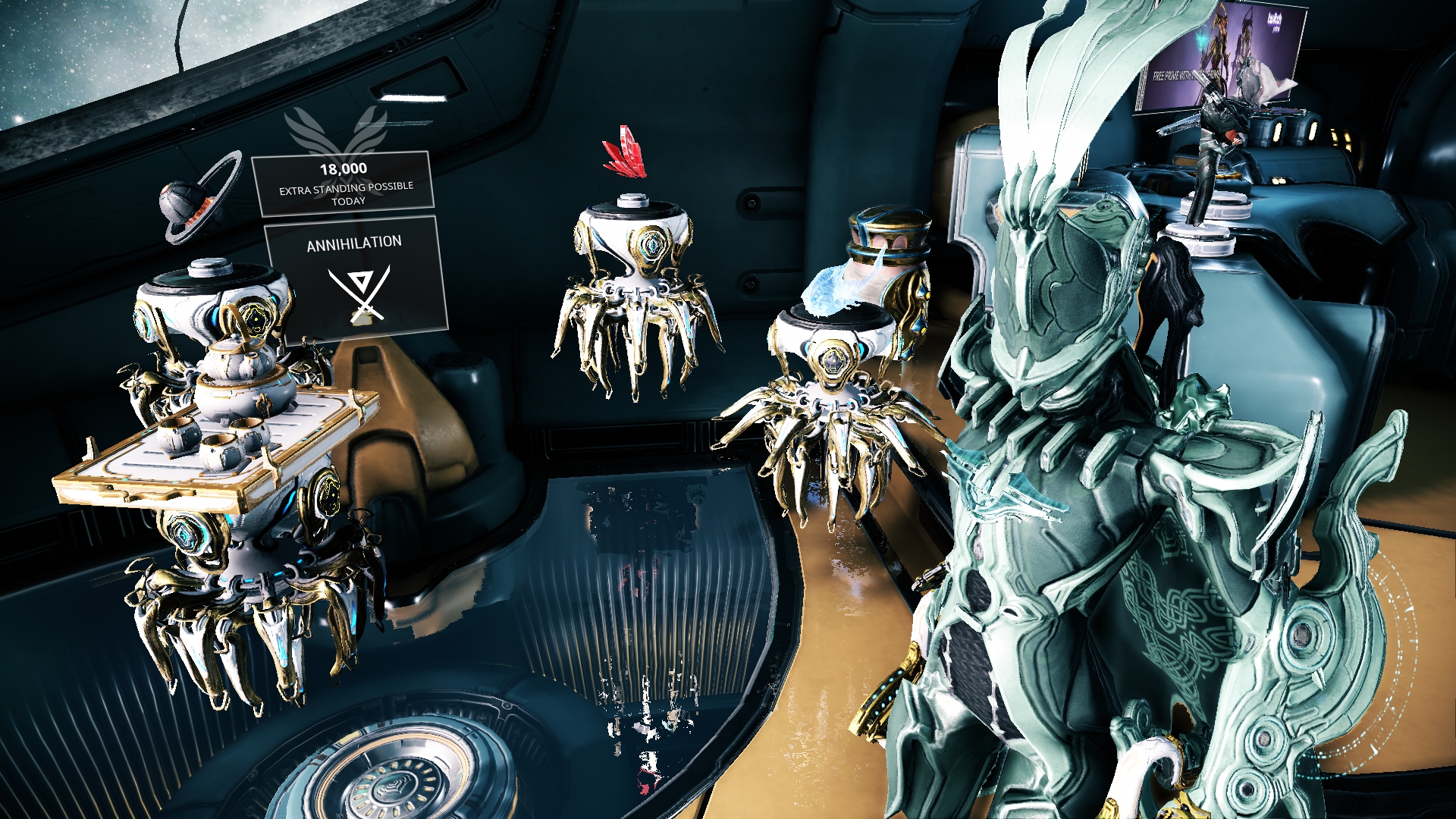 Warframe How To Turn Off Christmas Decorations Turn your Anasas upsidedown to make floating pedestals for other