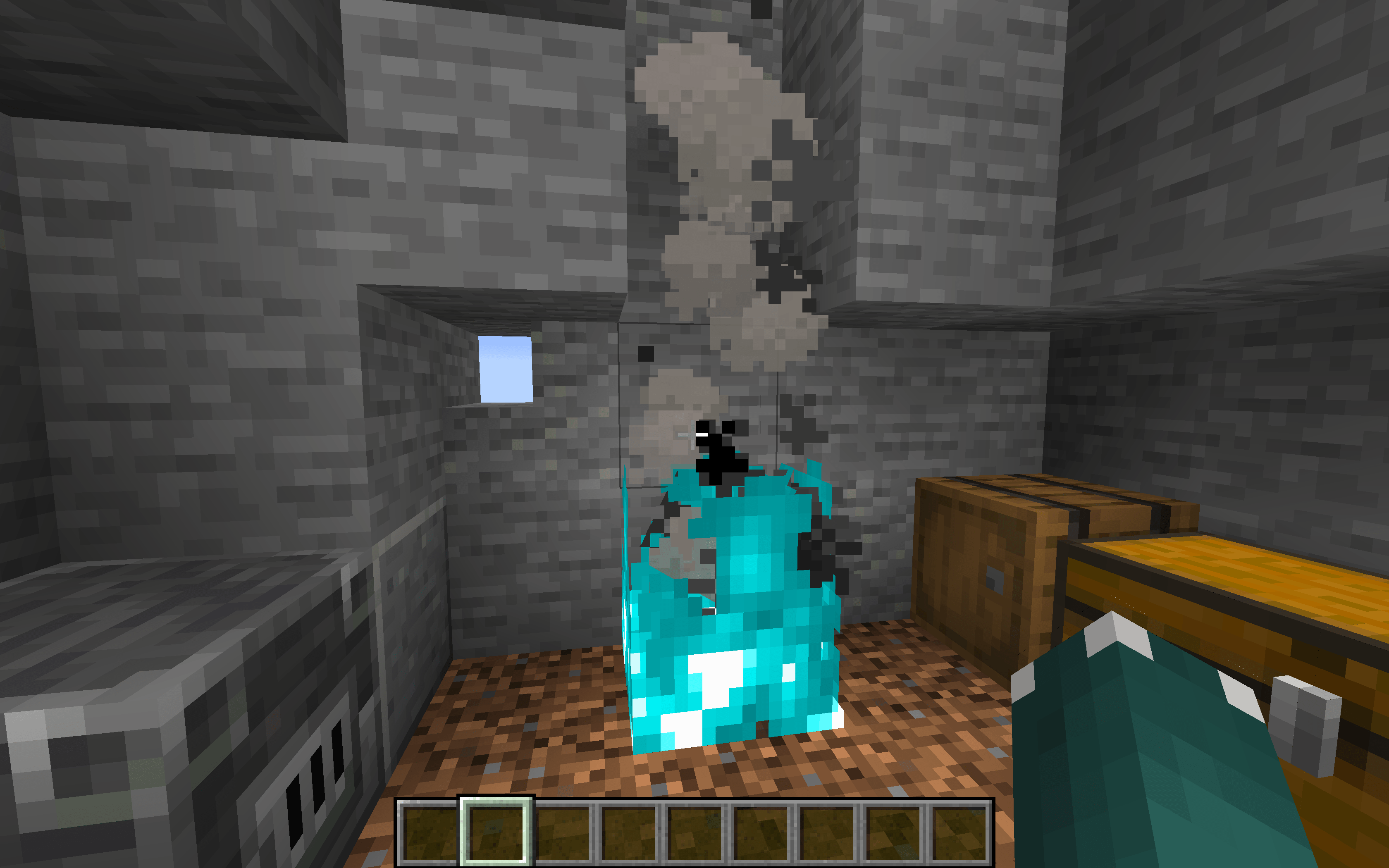 Campfire Under Blue Fire r/Minecraft