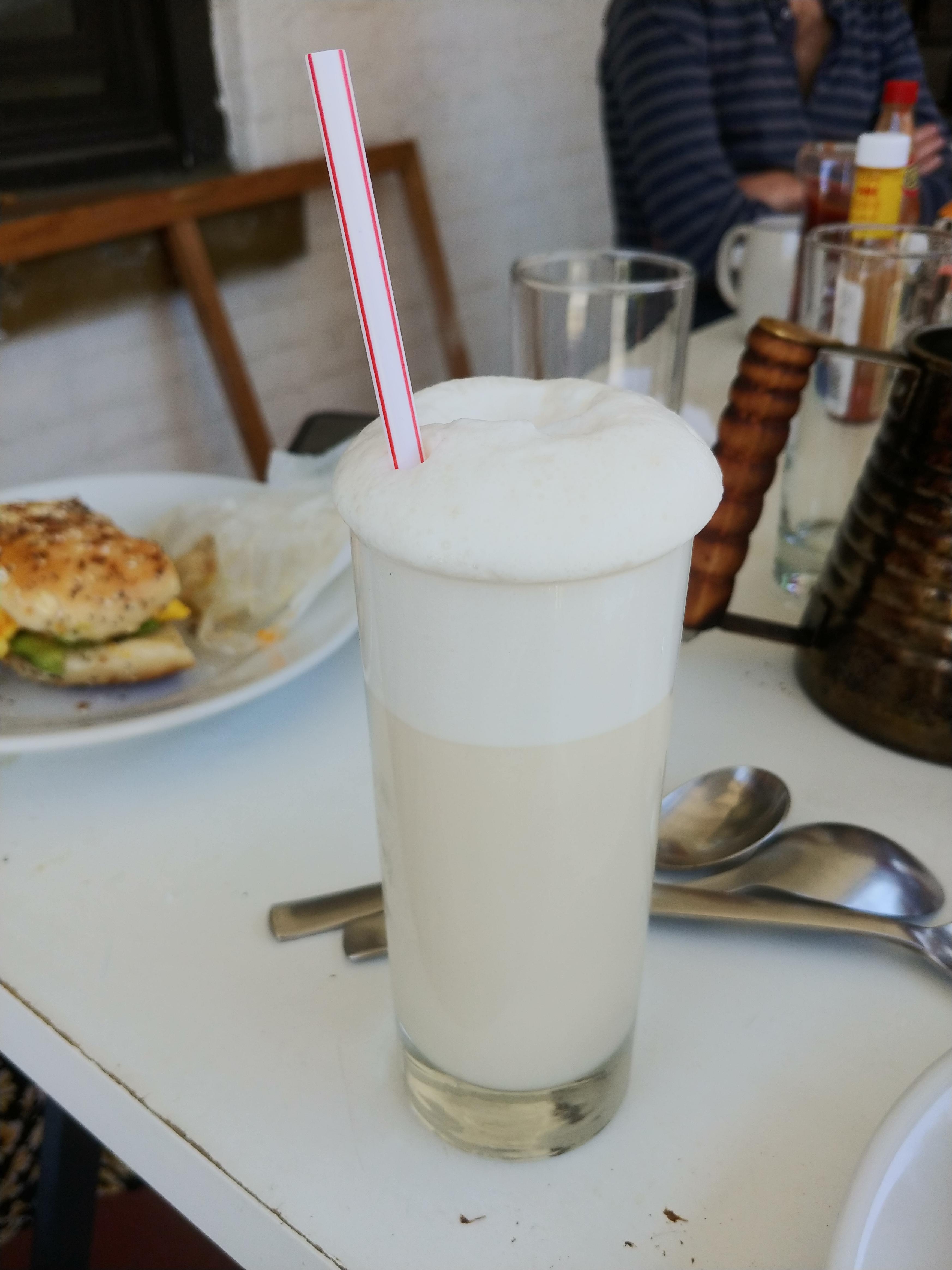 Tried a reverse dry shake for the first time with my Ramos Gin Fizz