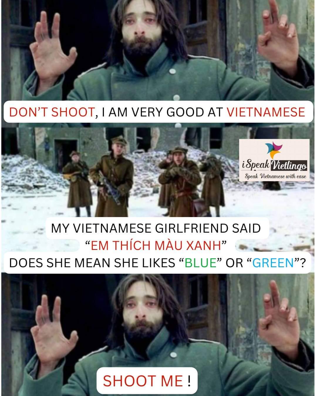 "Màu Xanh" in Vietnamese means blue or green? r/learnvietnamese