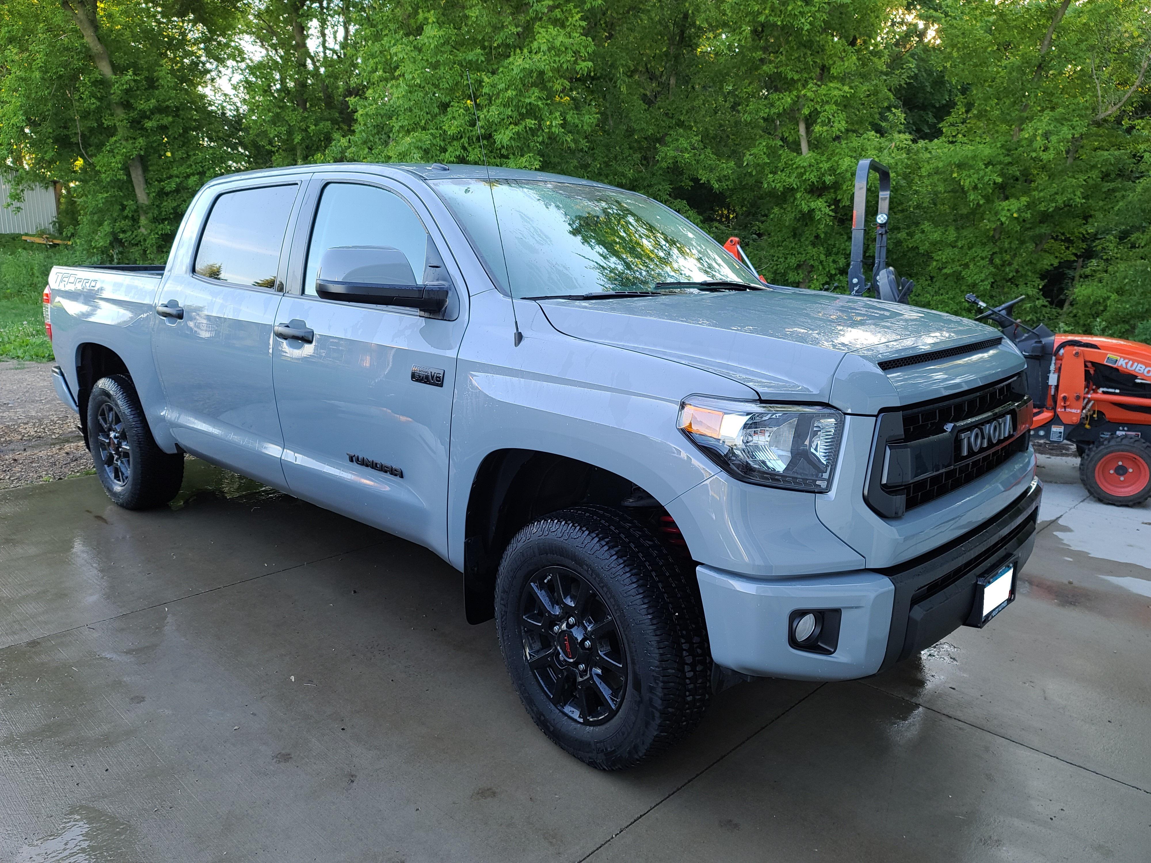 Joined the club today. 2017 Tundra TRD Pro Cement 16k miles