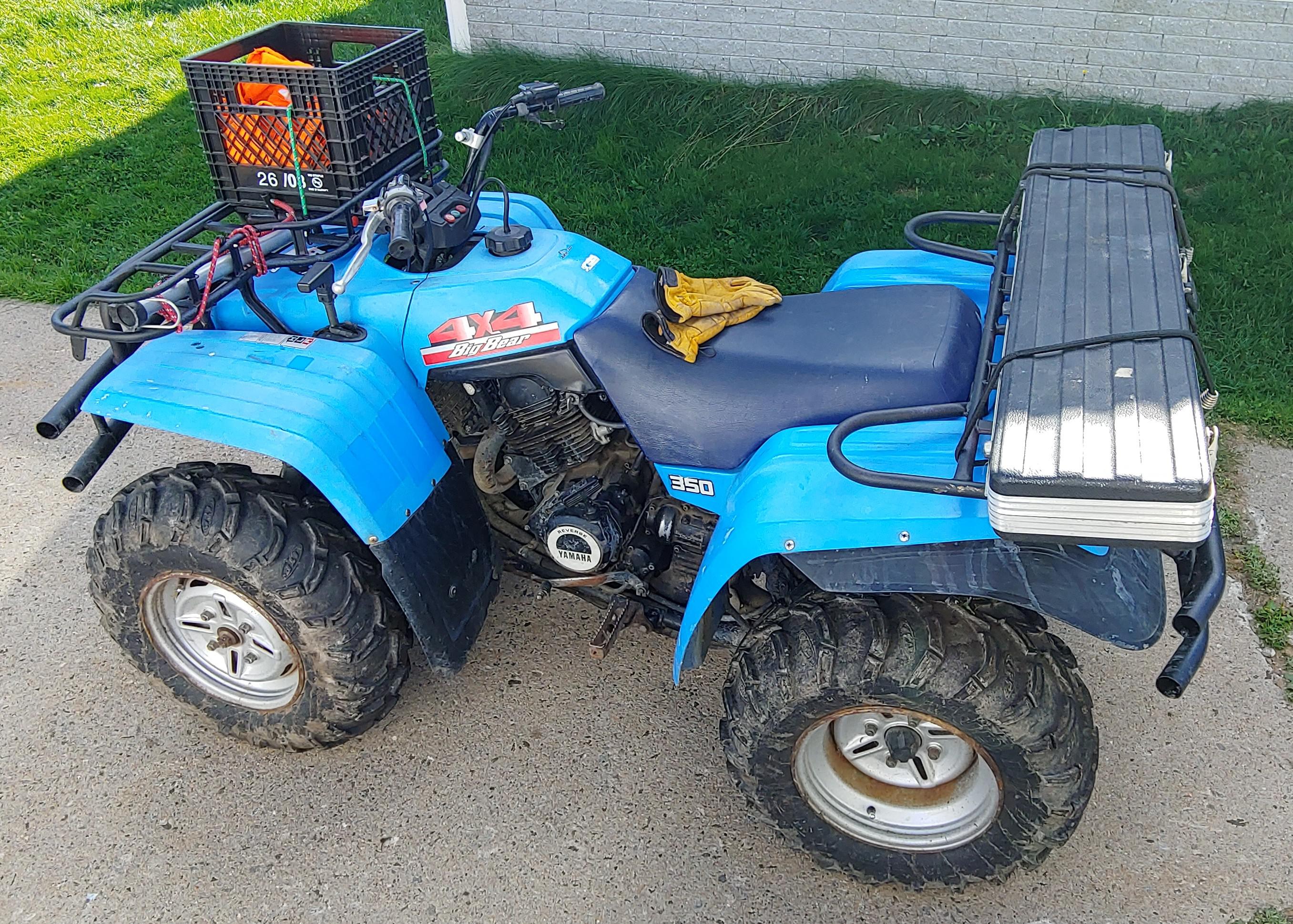 1989 Yamaha Big Bear 350 inherited from my grandfather. Still run