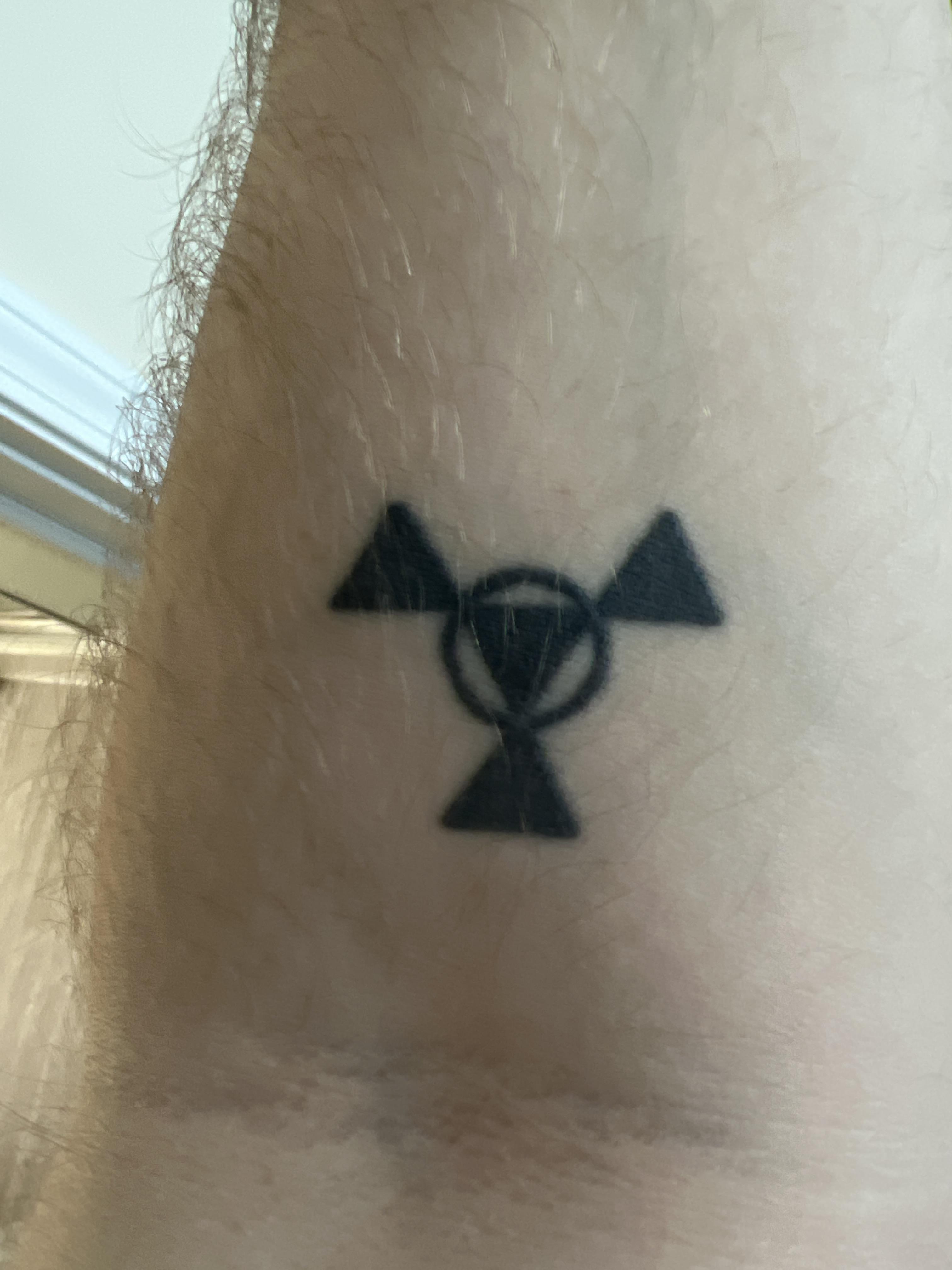 Does Anyone Else Have Digimon Tattoo's? Mine Are Minimalist And I Haven't Seen Anyone Else With Them But I Have Two Of The Same Tattoo! The Digital Hazard From Guilmon's Tummy! : 4032_x_3024_jpg