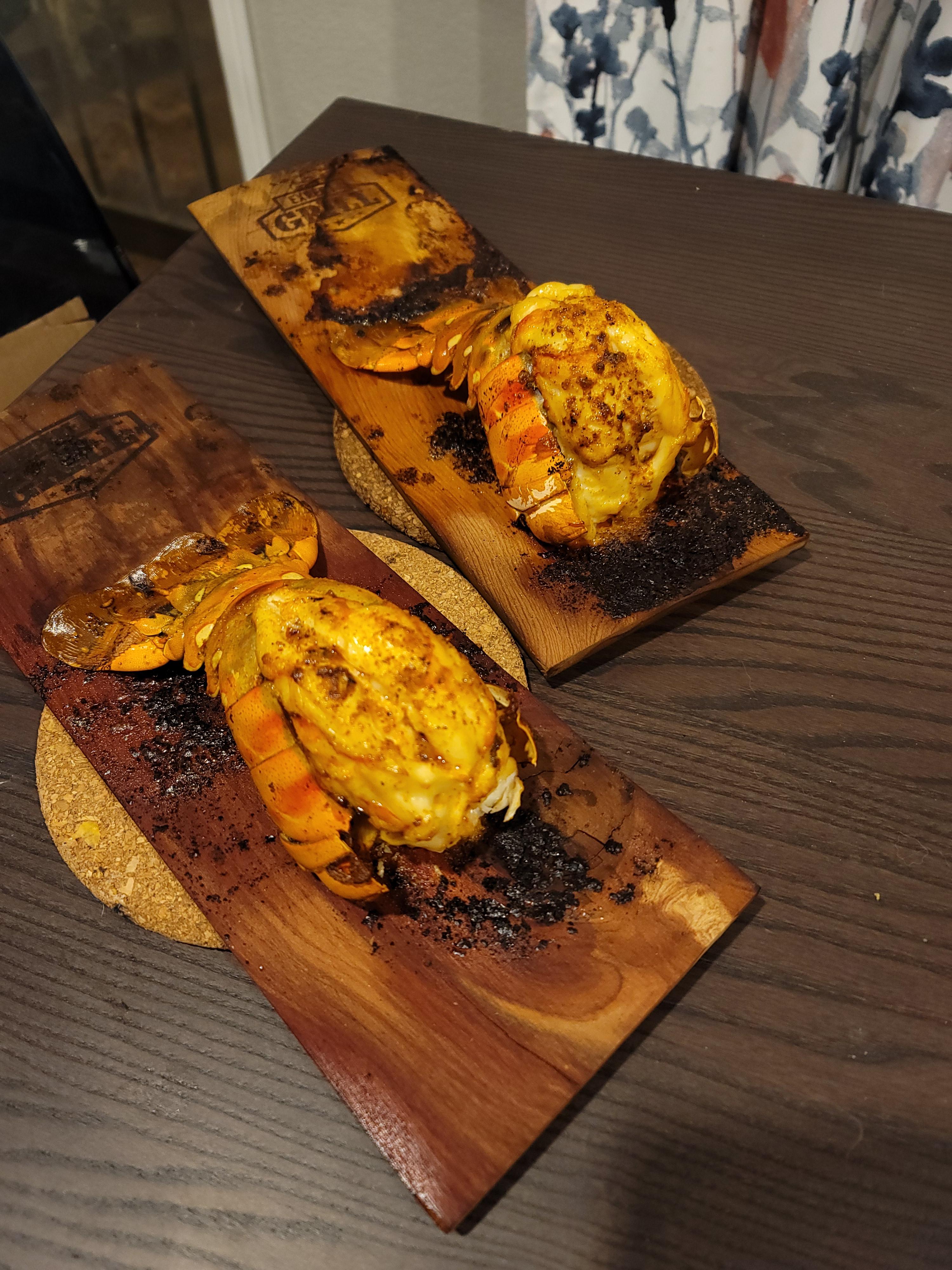 Costco Lobster Tails on my Costco Traeger r/Traeger