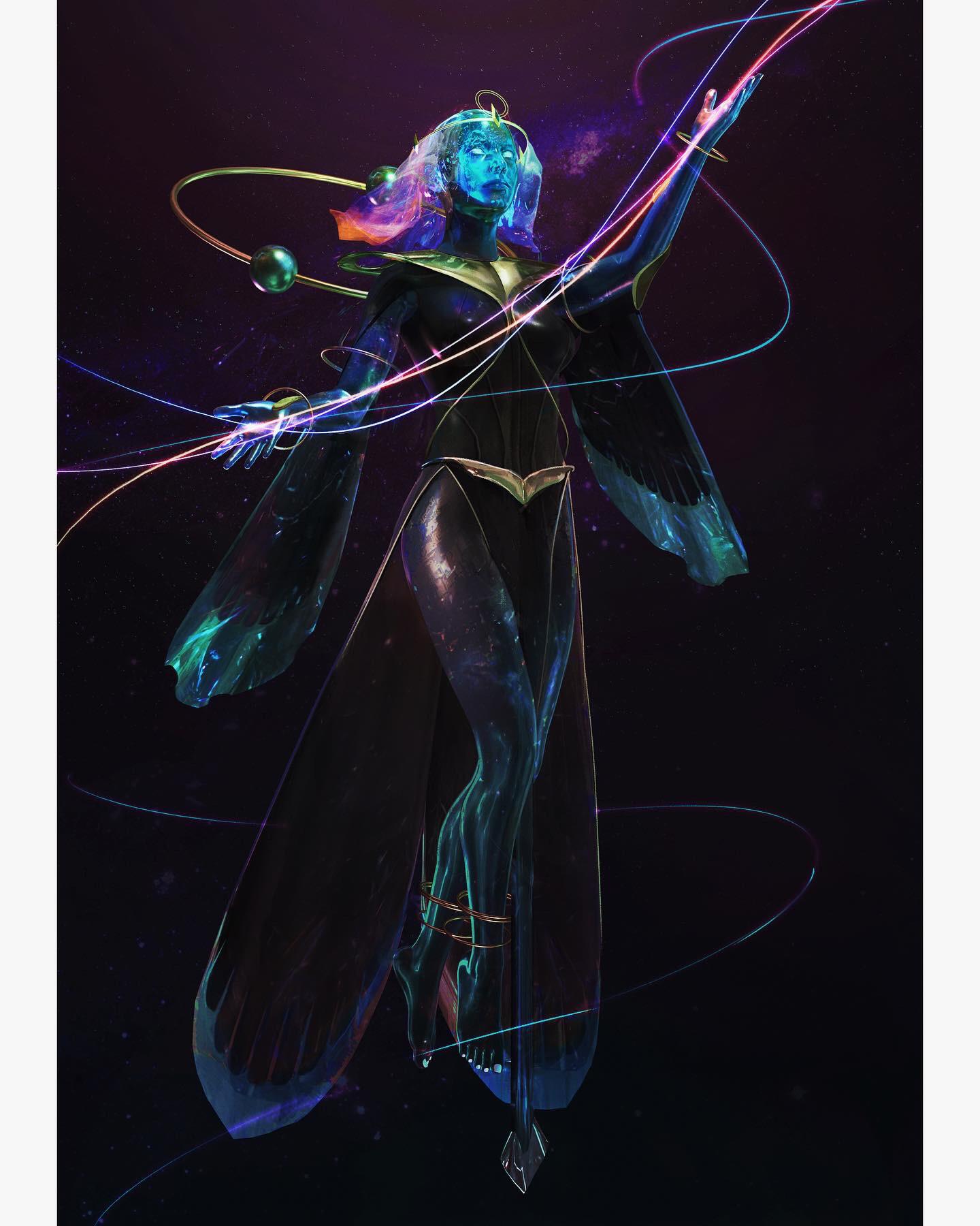 [OC] Lachesis, Sisters of fate characterdrawing