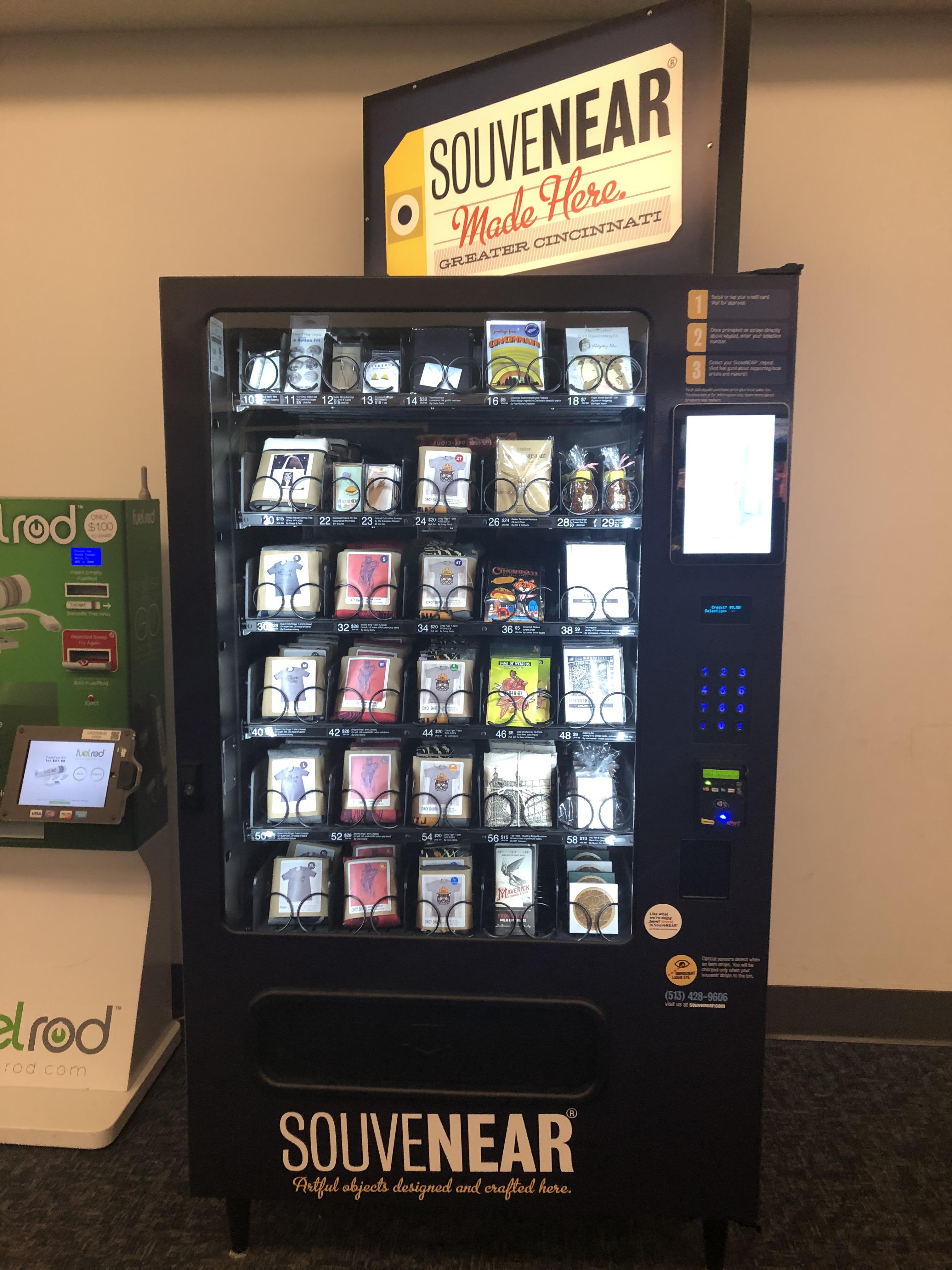 Vending Machine at the Cincinnati Airport that sells locally made