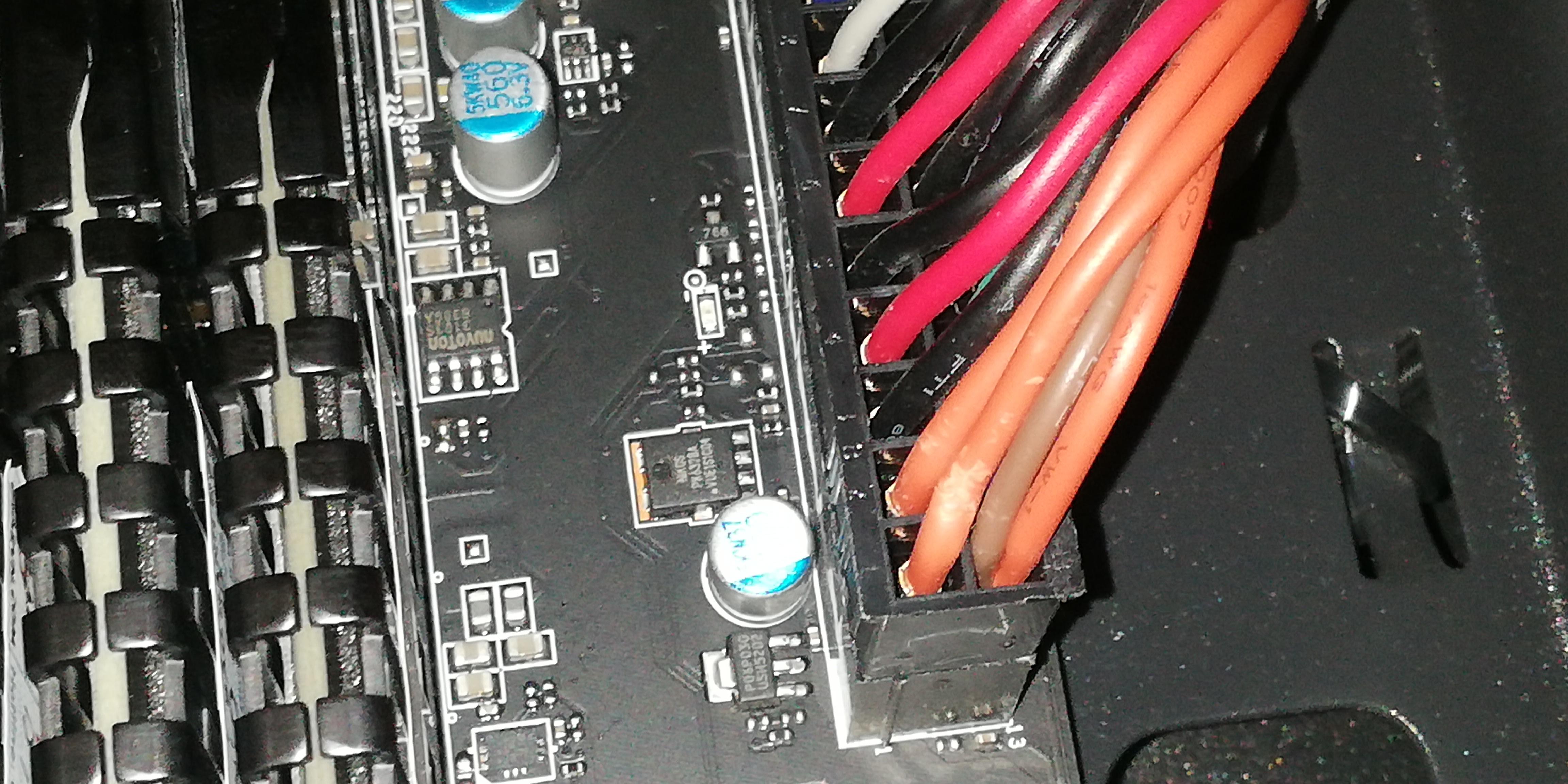 PC keeps freezing/not starting until I press on these wires. Need to
