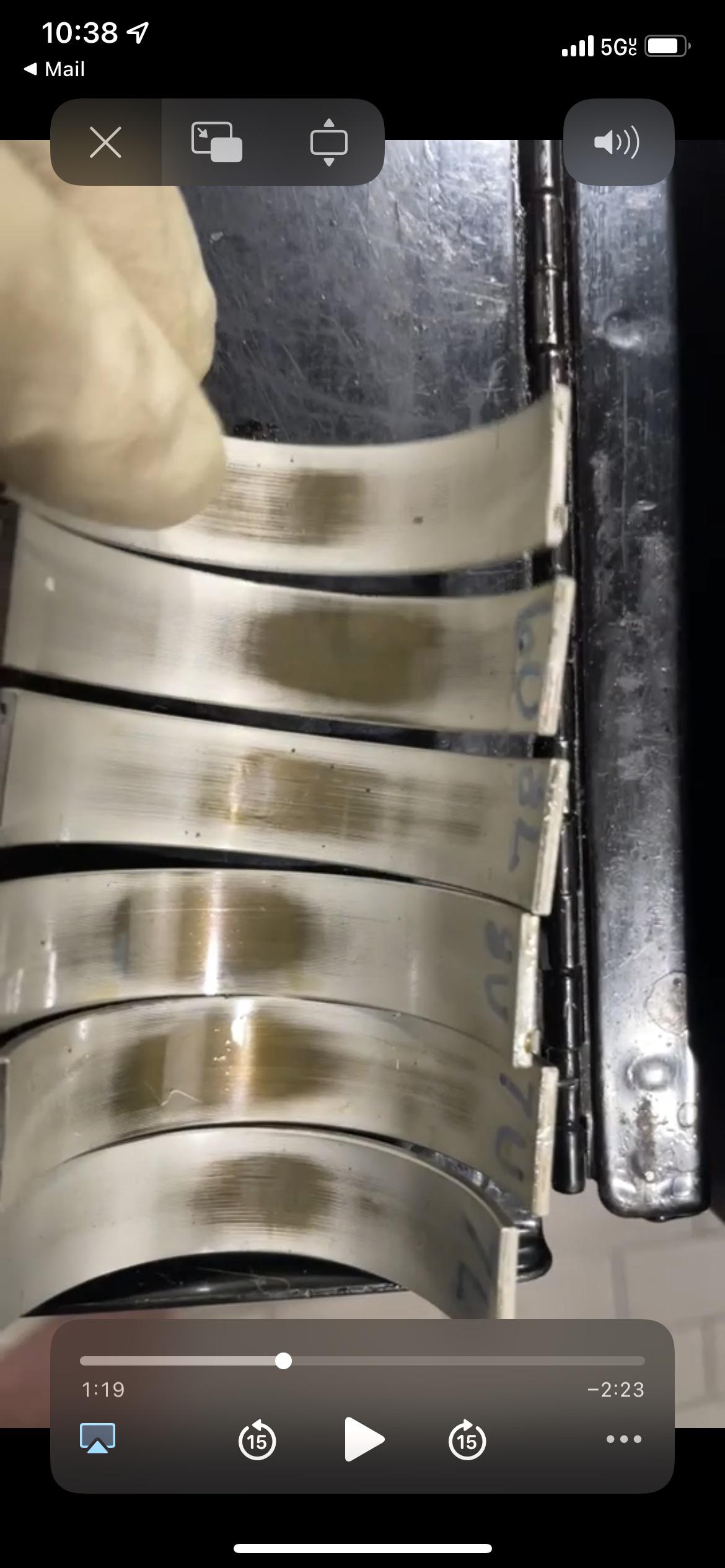 This is what my old rod bearings look like. r/E90