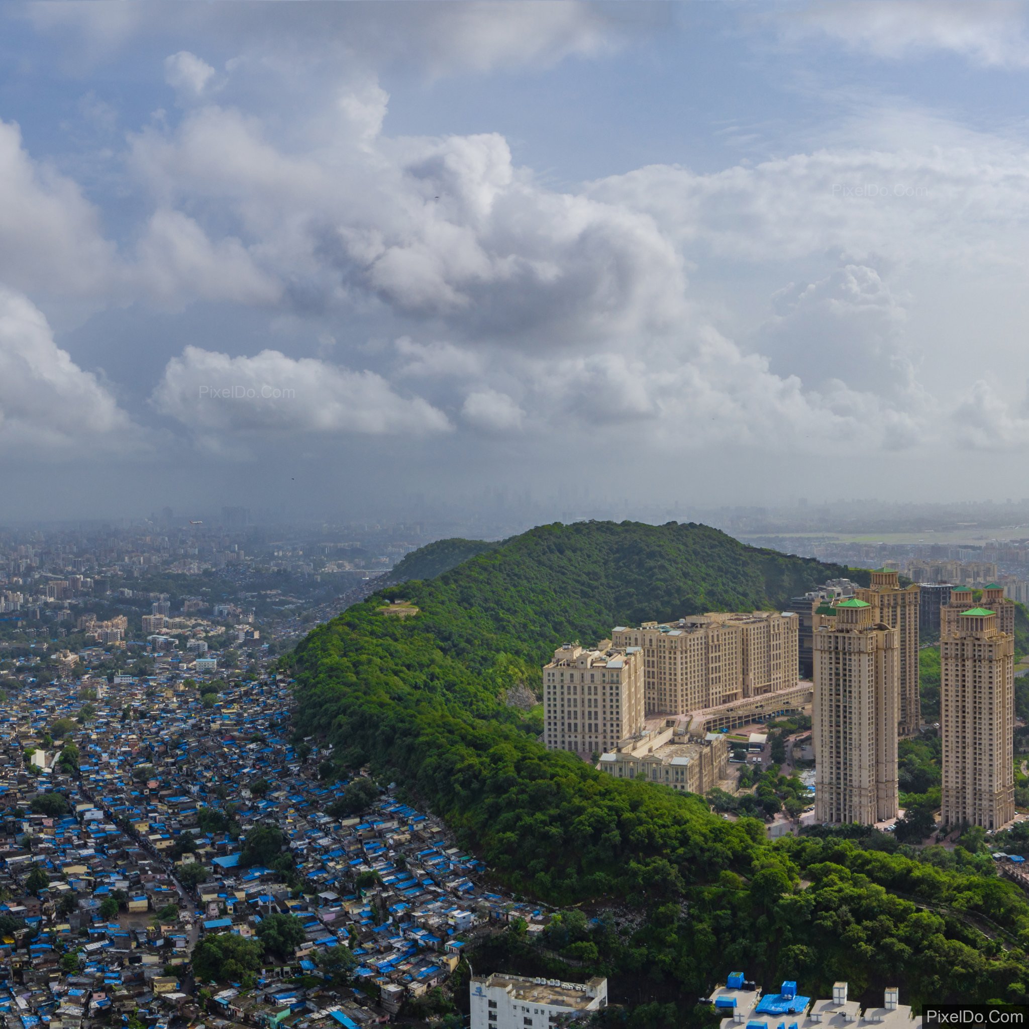 Powai hills separating rural and urban Mumbai r/OurRightToTheCity