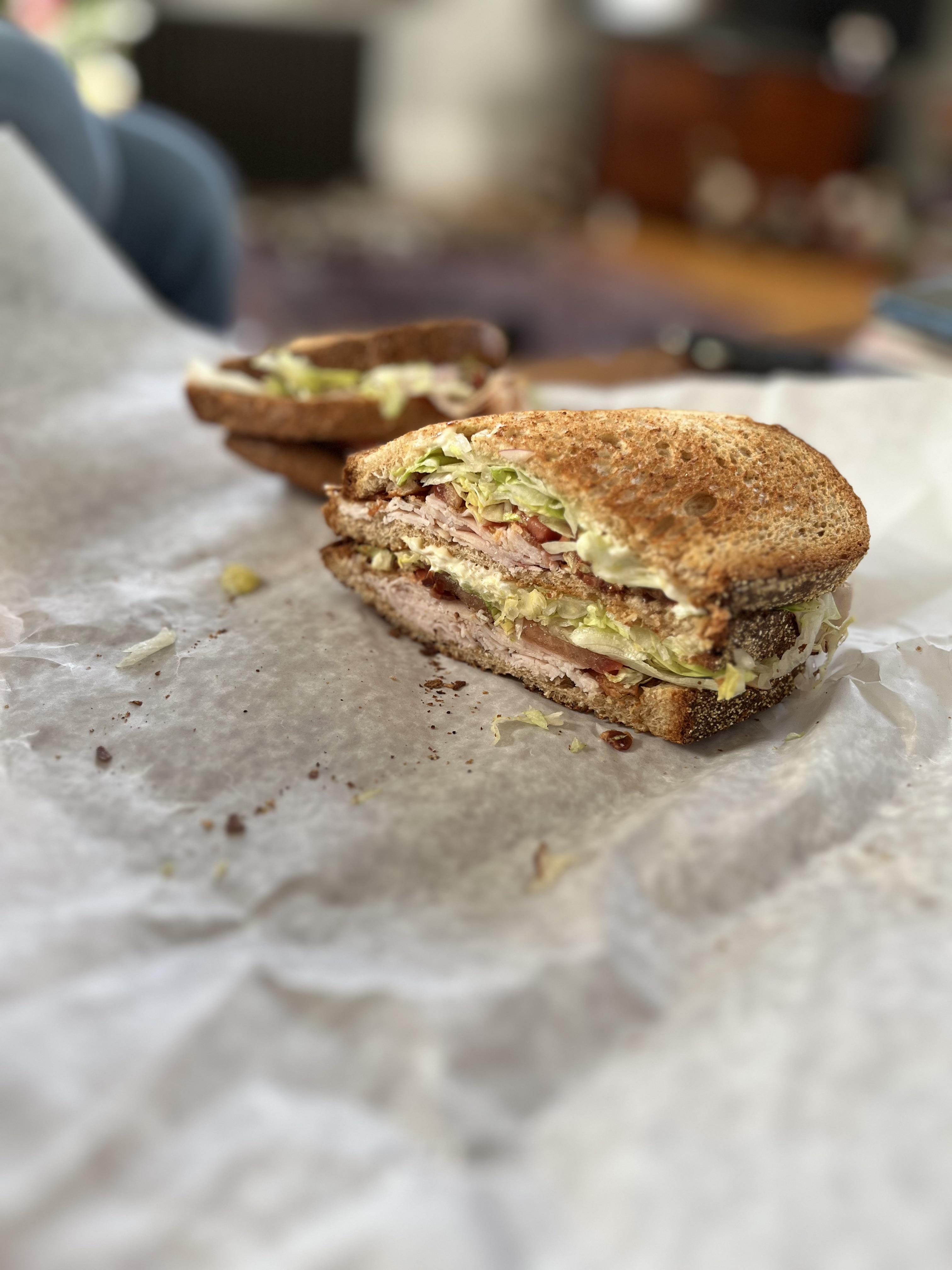 Turkey Club on Wheat Big Top Deli Brunswick, ME r/Sandwiches