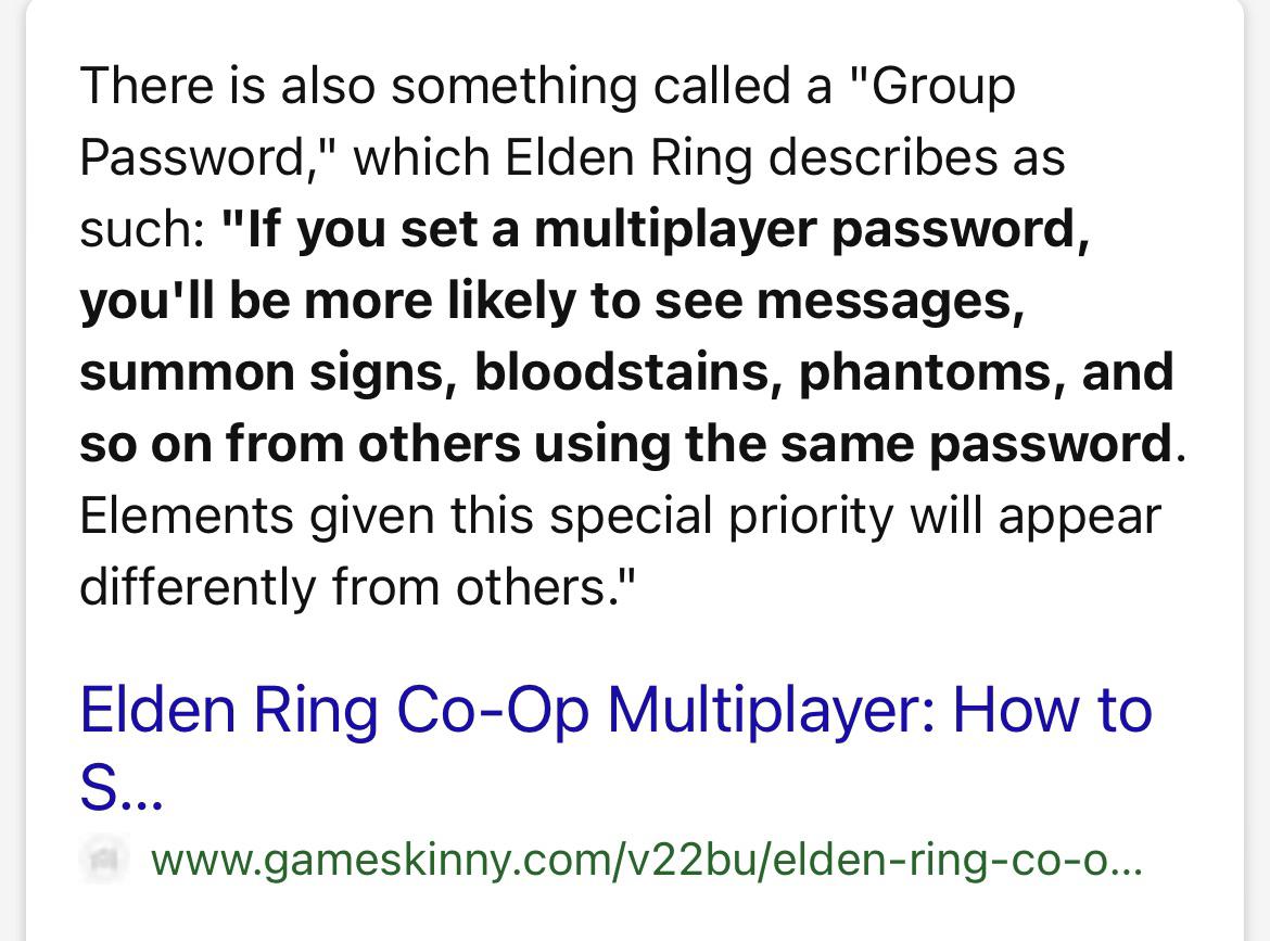 Elden Ring Group Password r/kindafunny