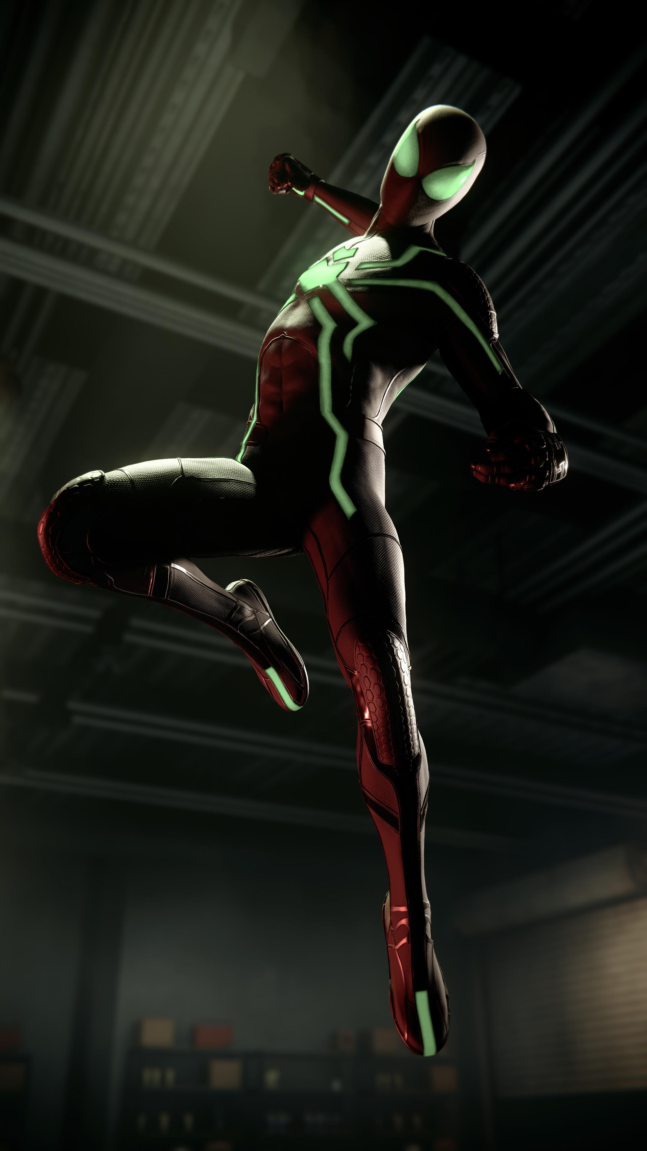 Neon Green Spiderman