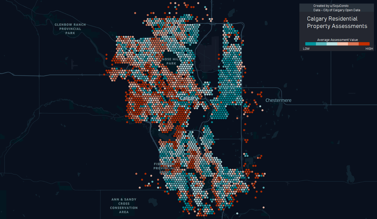 [OC] Average Residential Property Assessment Values for Calgary r/Calgary