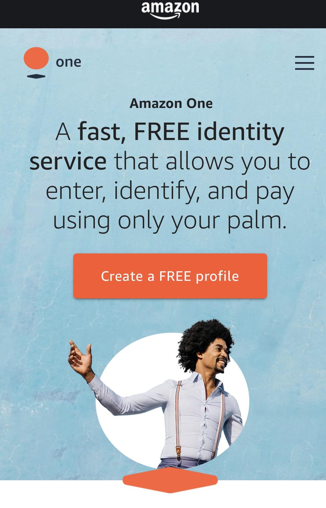 Give Amazon the convenience of your biometric data! Images Images