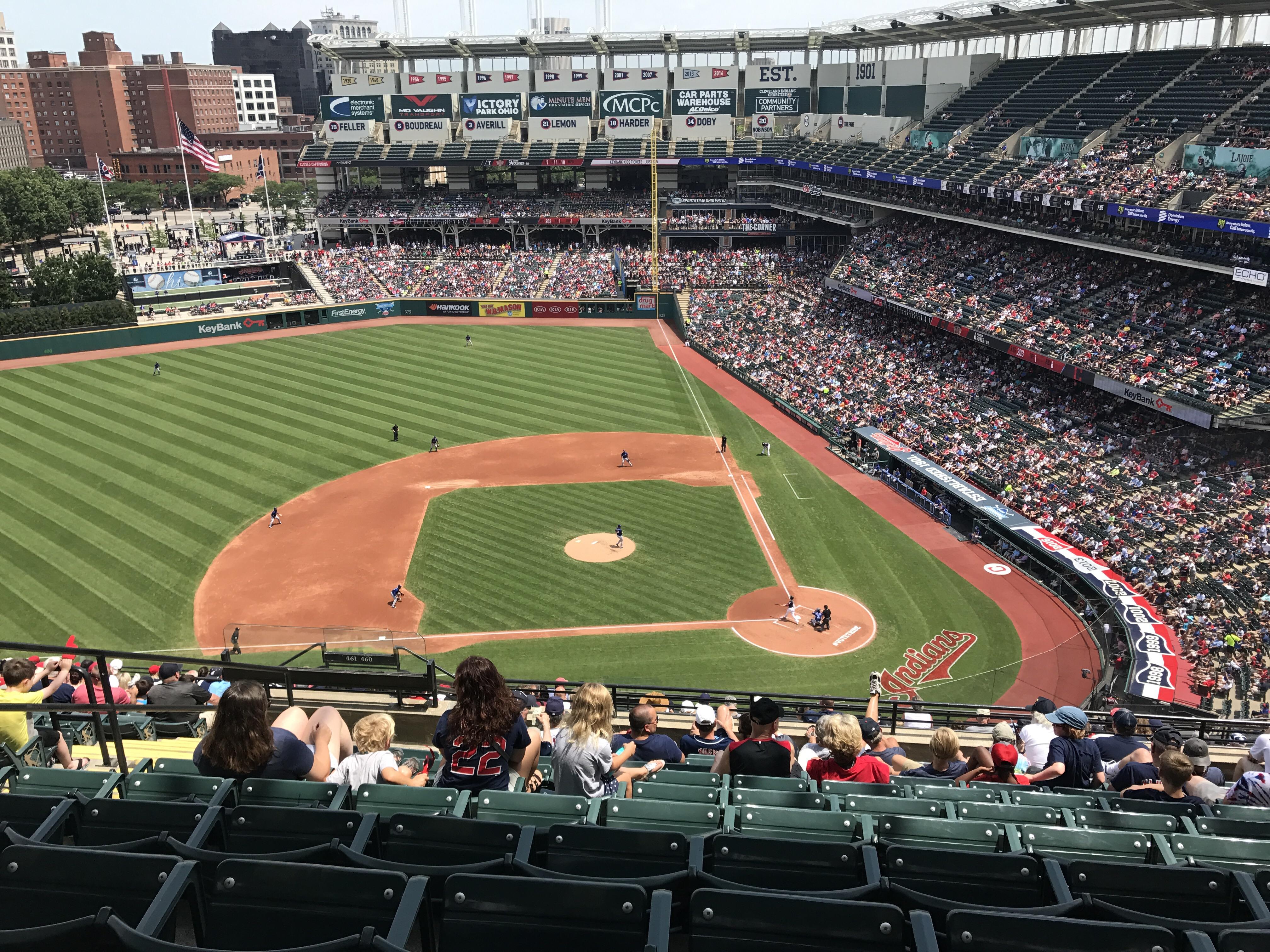 Just moved to Cleveland this week, first game at Progressive! r