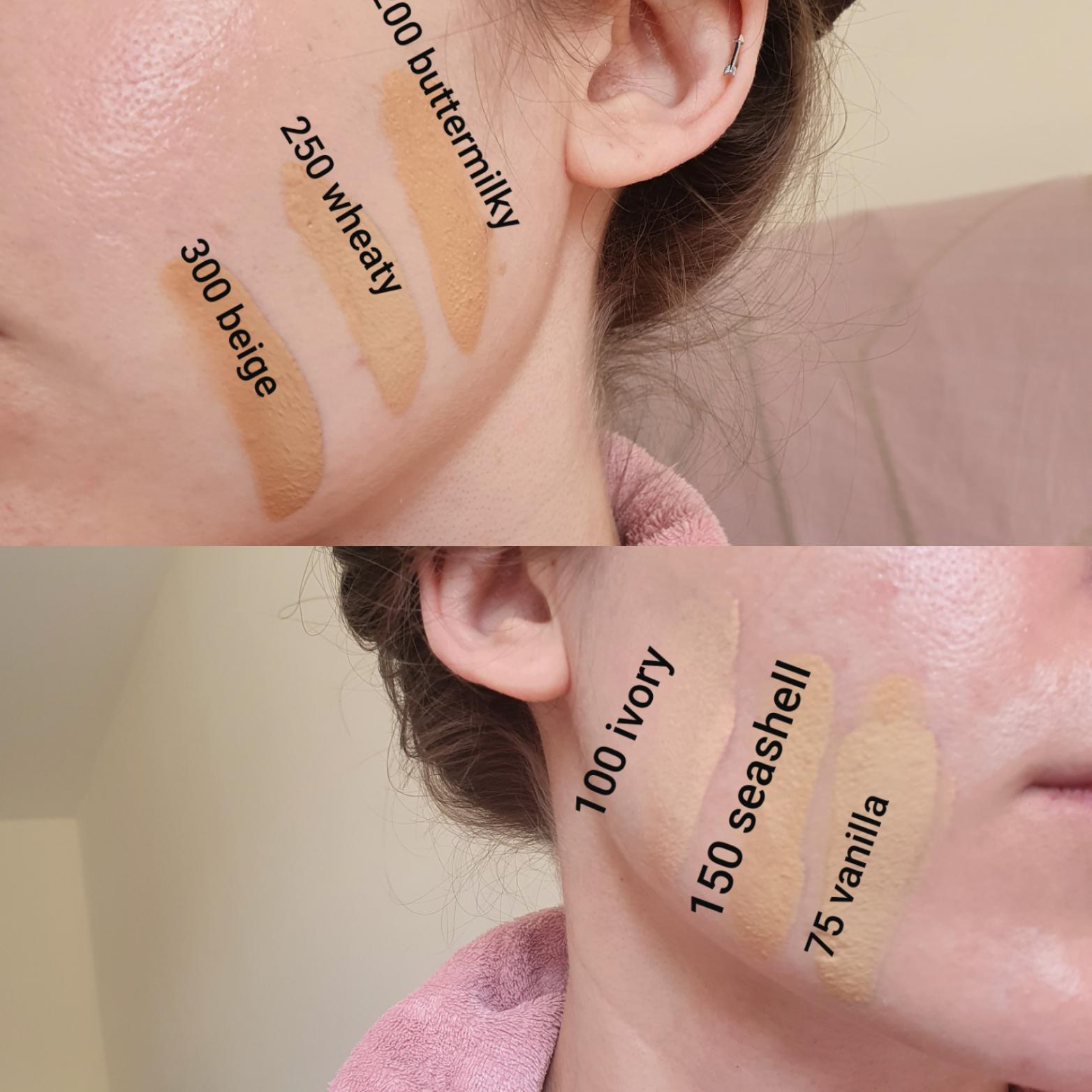 Beauty Pie "Fair" foundation shade swatches, in case it's useful! I
