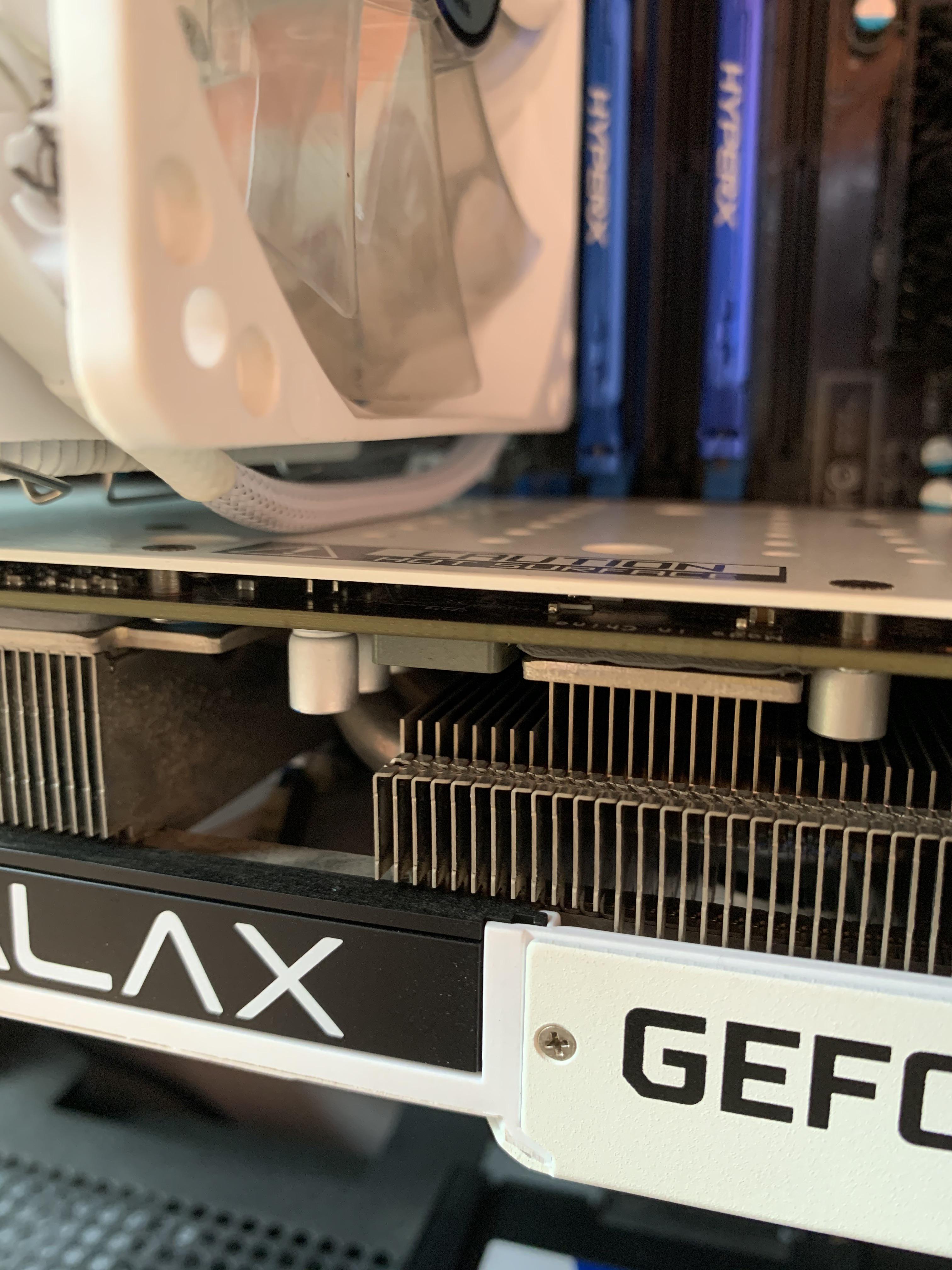 Will this start a fire? Kill my CPU fans? It is hitting my gpu