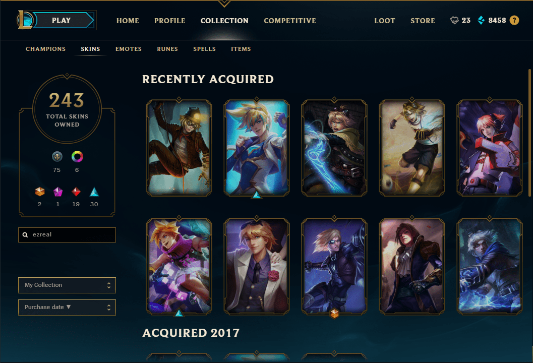 I finally managed to get all ezreal skins! r/ezrealmains