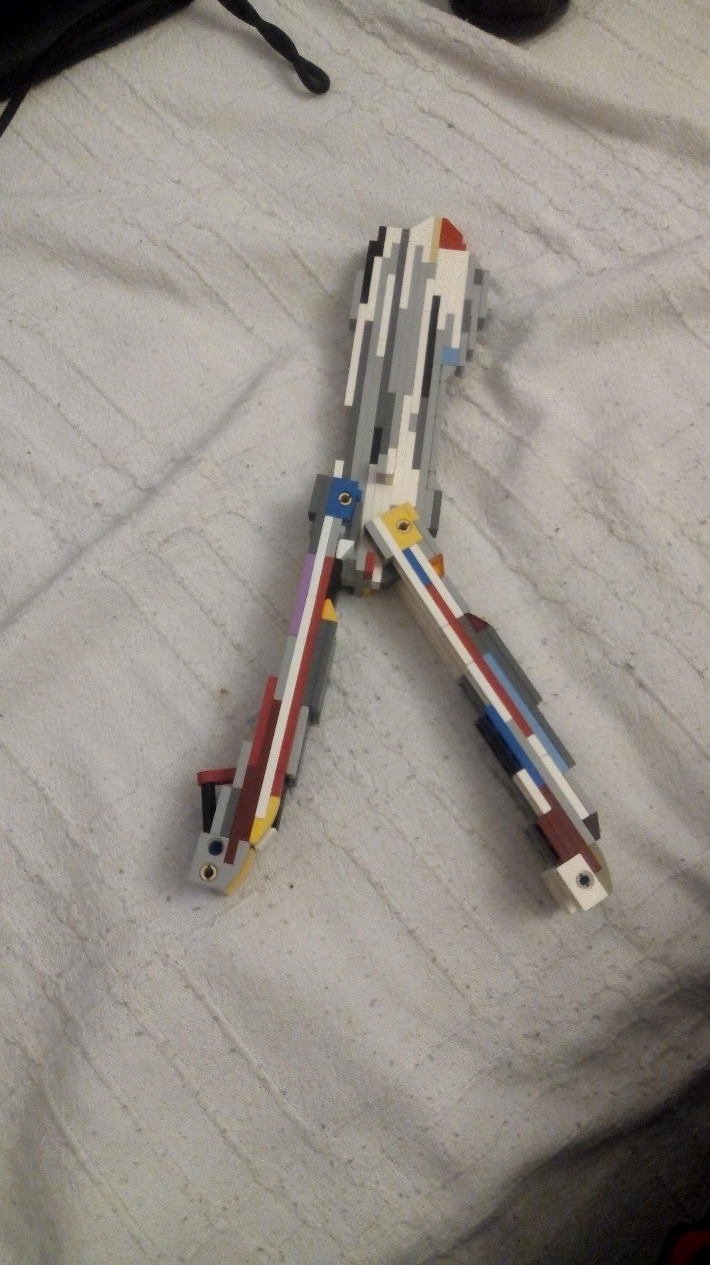 A Lego replica of the spies butterfly knife r/tf2
