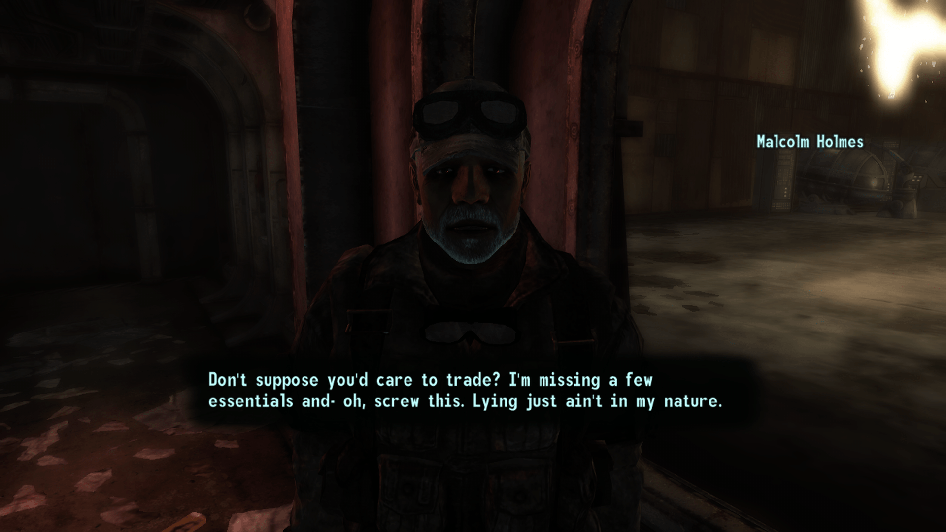 How did he get into Nellis? r/fnv