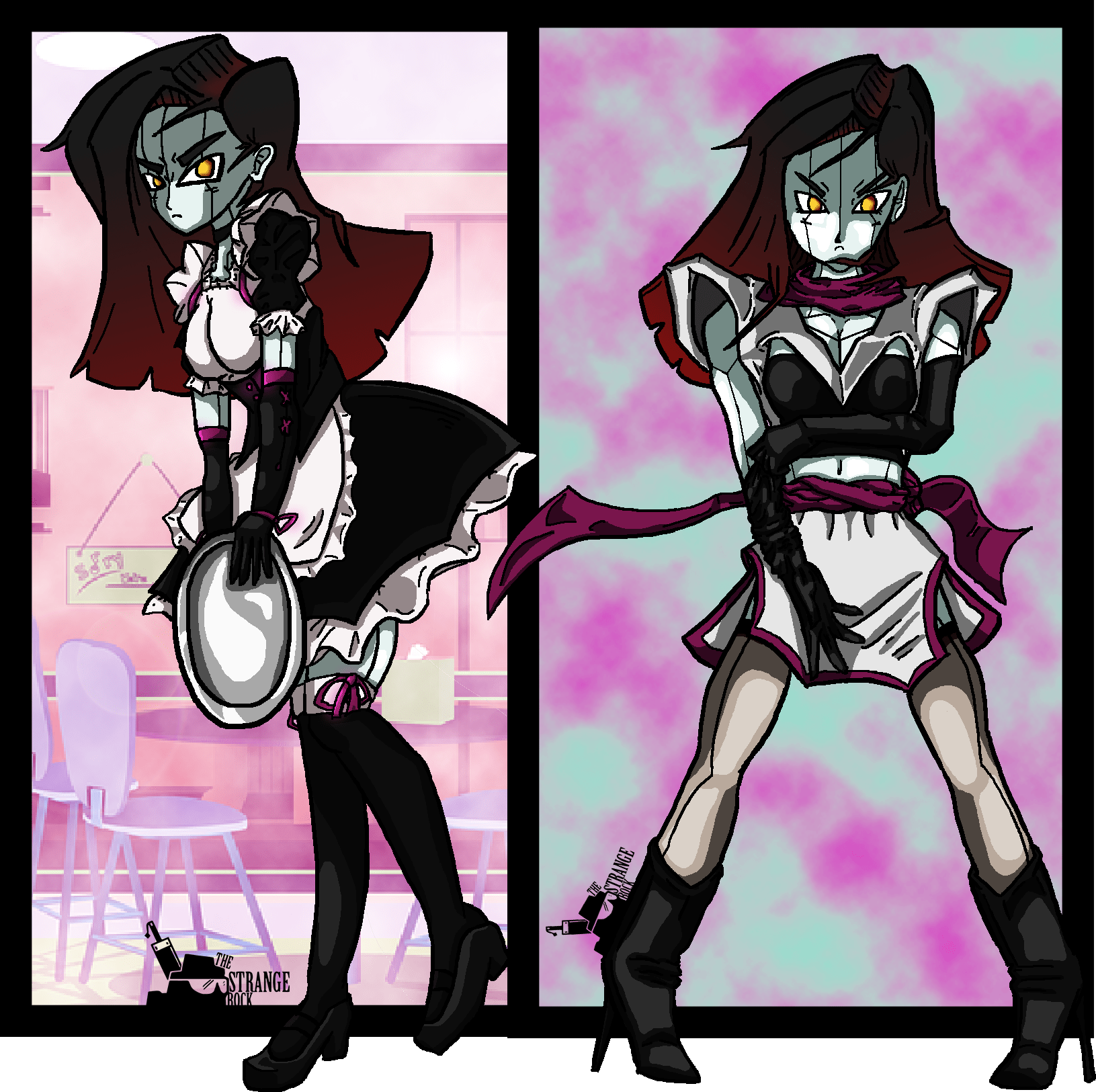 Pandora the Android, Fighting gear and Work outfit! r