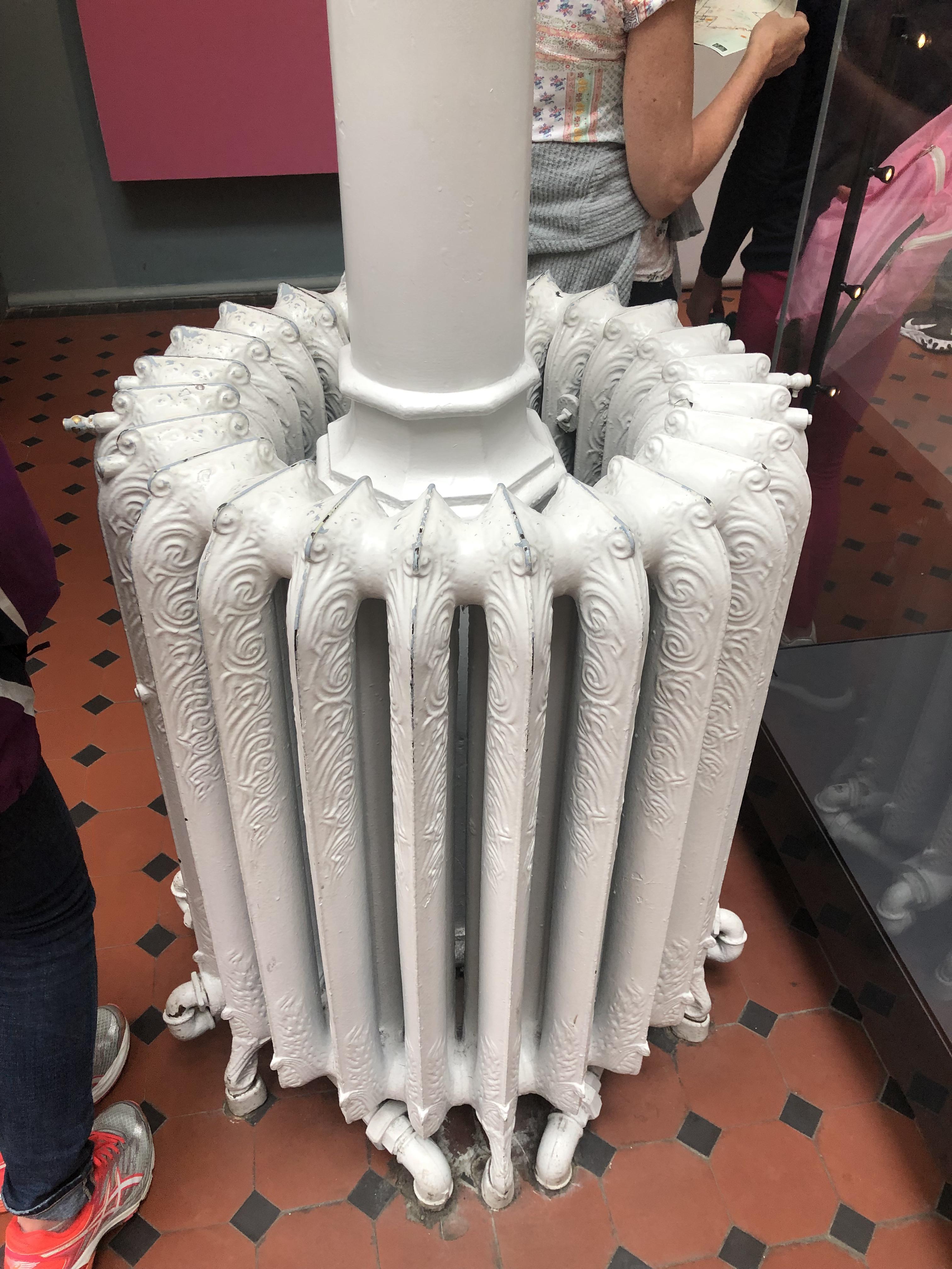 Saw these ornate Victorian era circular radiators in a museum In