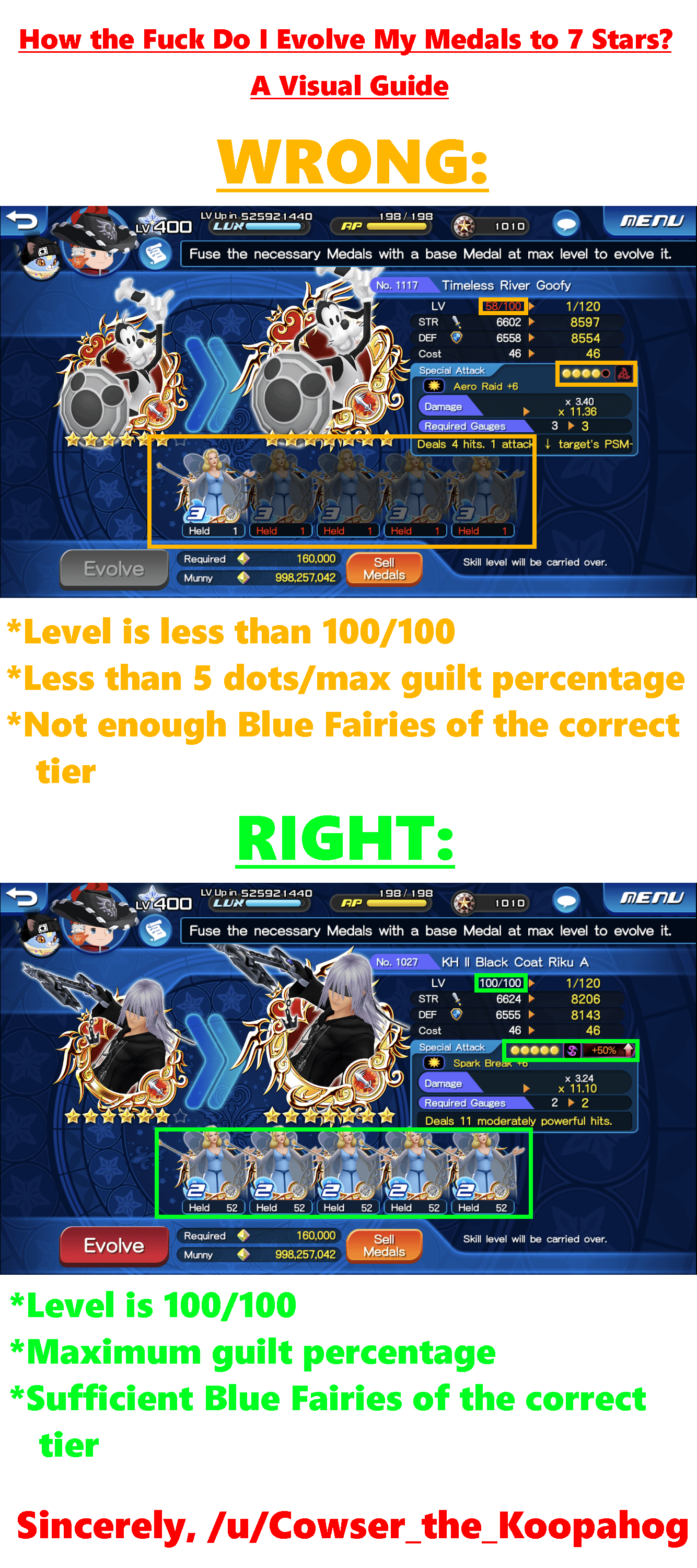 Khux Best Medals List 2023 How The Fuck Do I Evolve My Medals To 7 Stars?" A Visual Guide : R/Khux