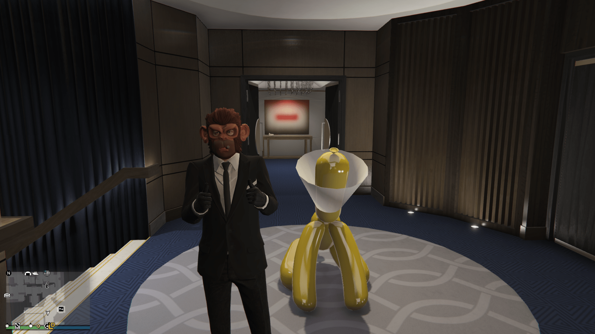 I was able to buy yellow dog with cone.