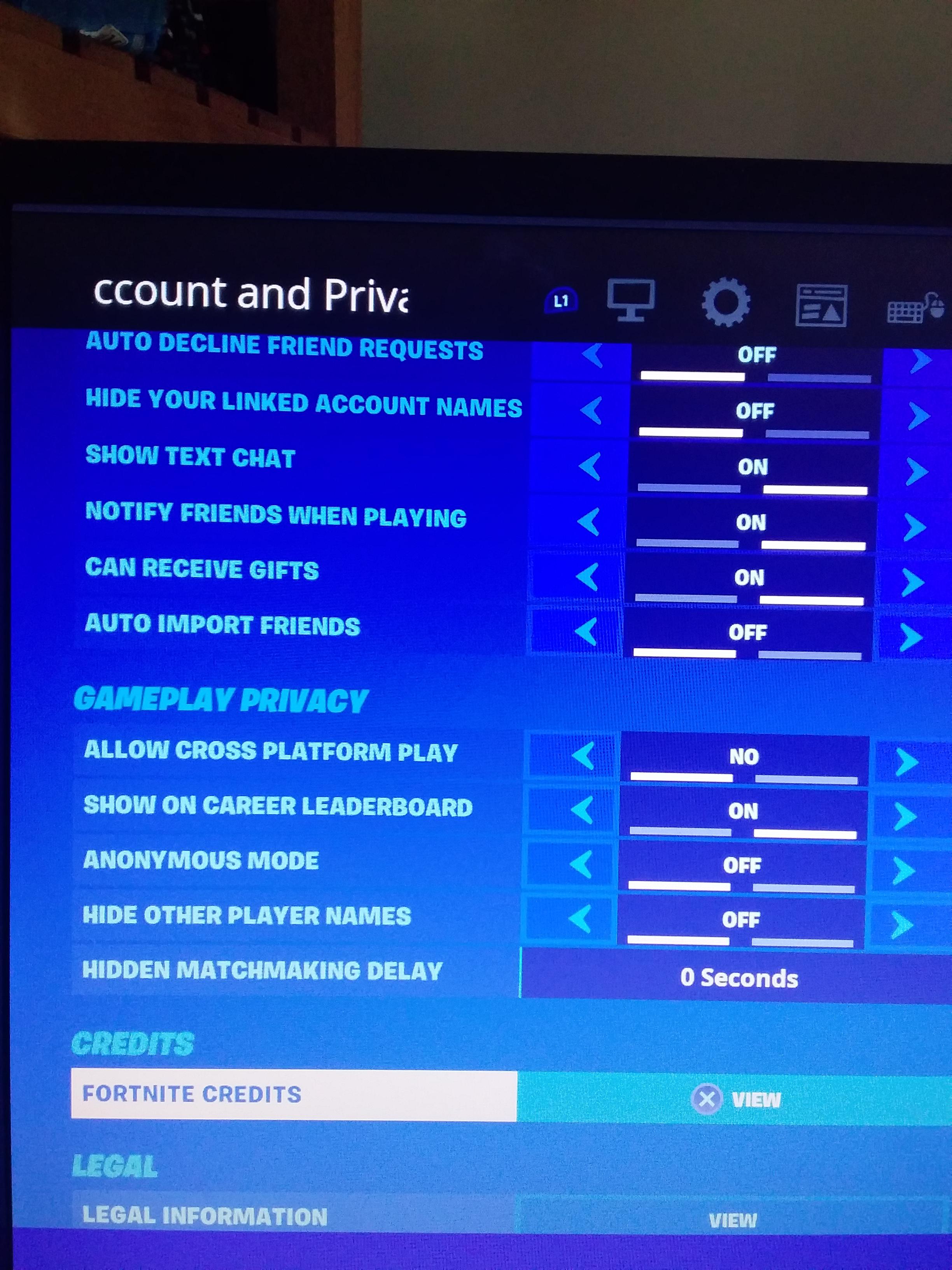 You can go to account settings to turn off Cross platform r/FortNiteBR