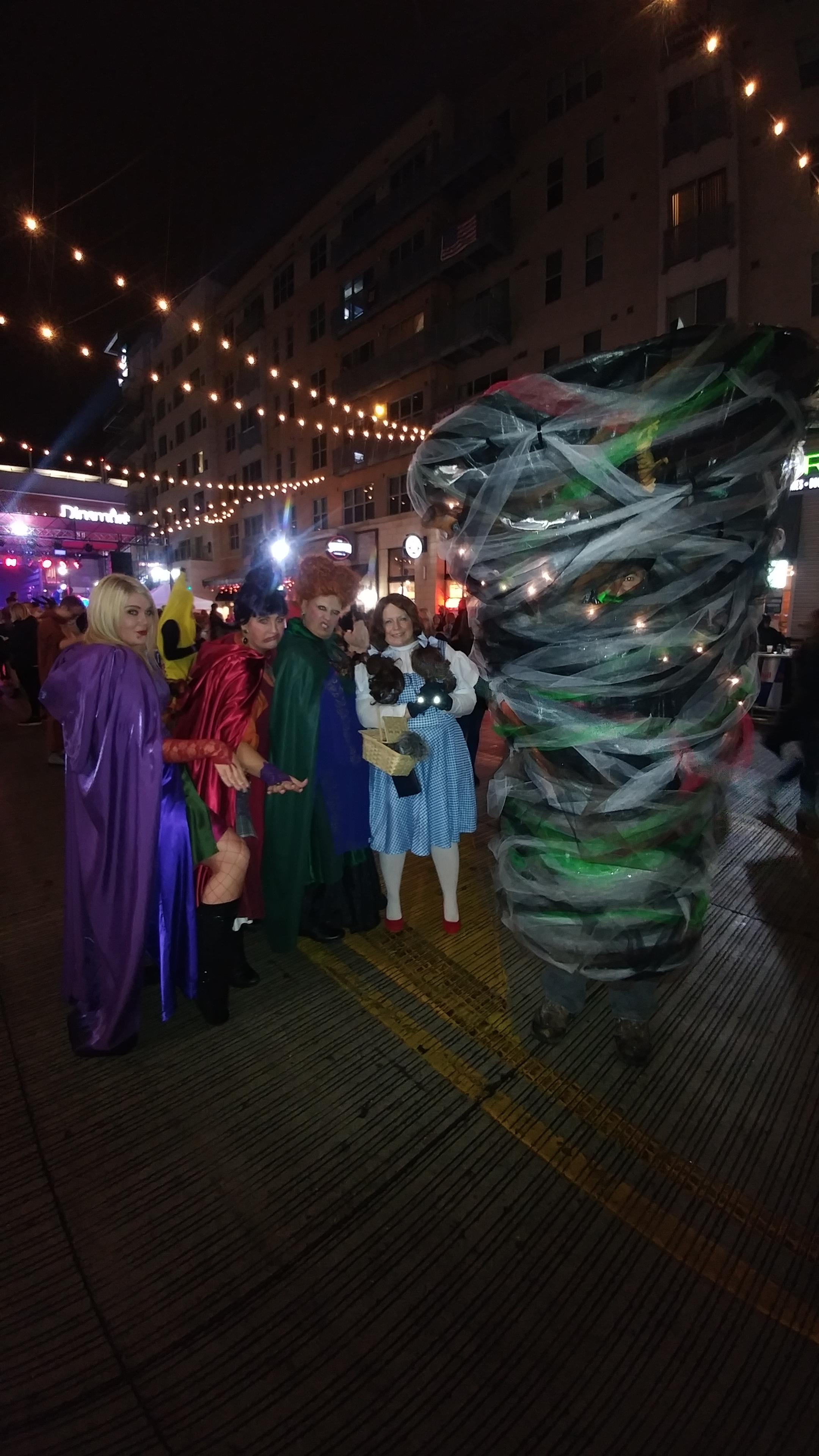 My Tornado costume was a big hit at the Tin Roof Cincinnati costume