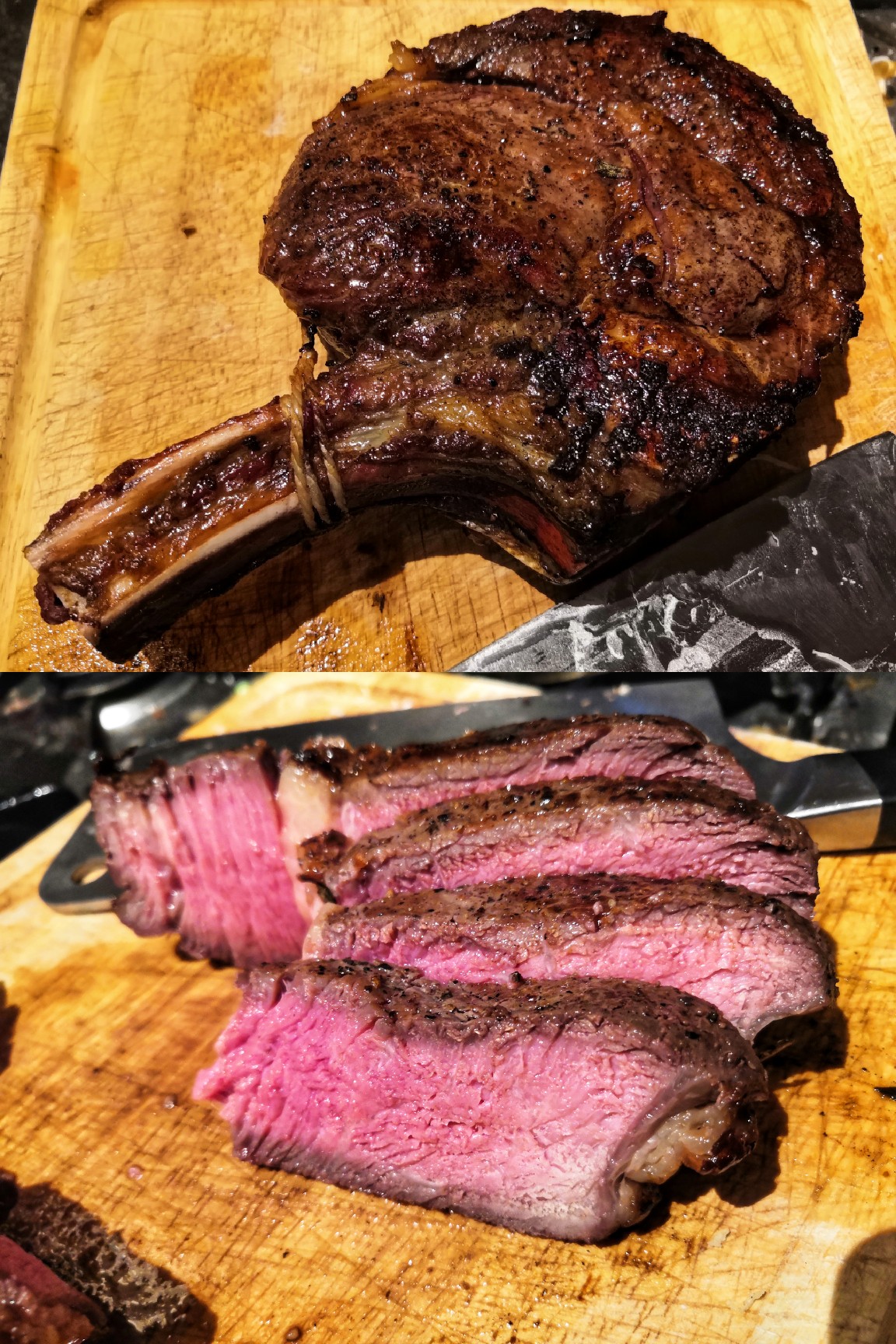 Bone in Ribeye Steak. Reverse sear cooked. r/UK_Food