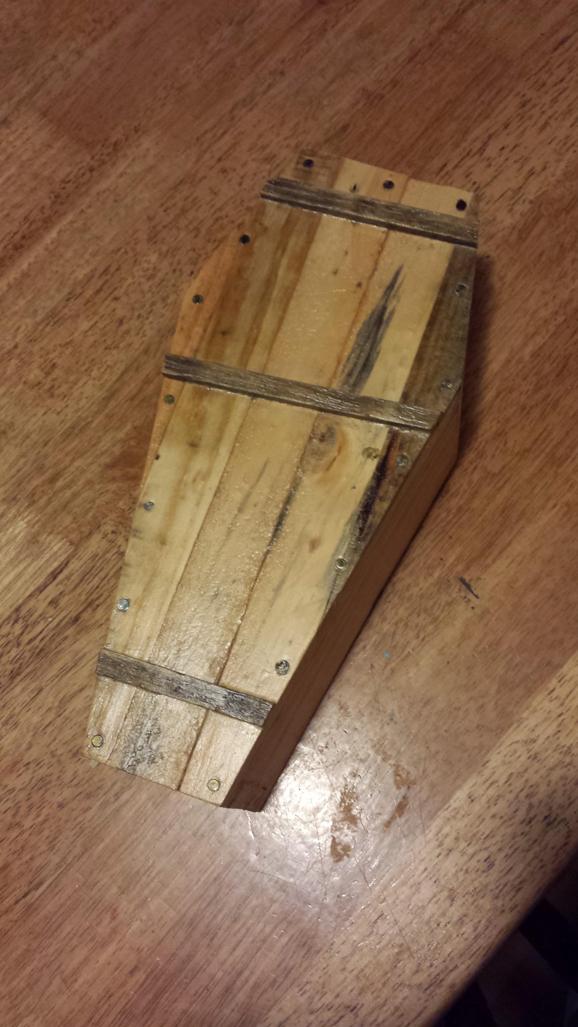 What does everyone do with their scraps? This is a candy coffin made