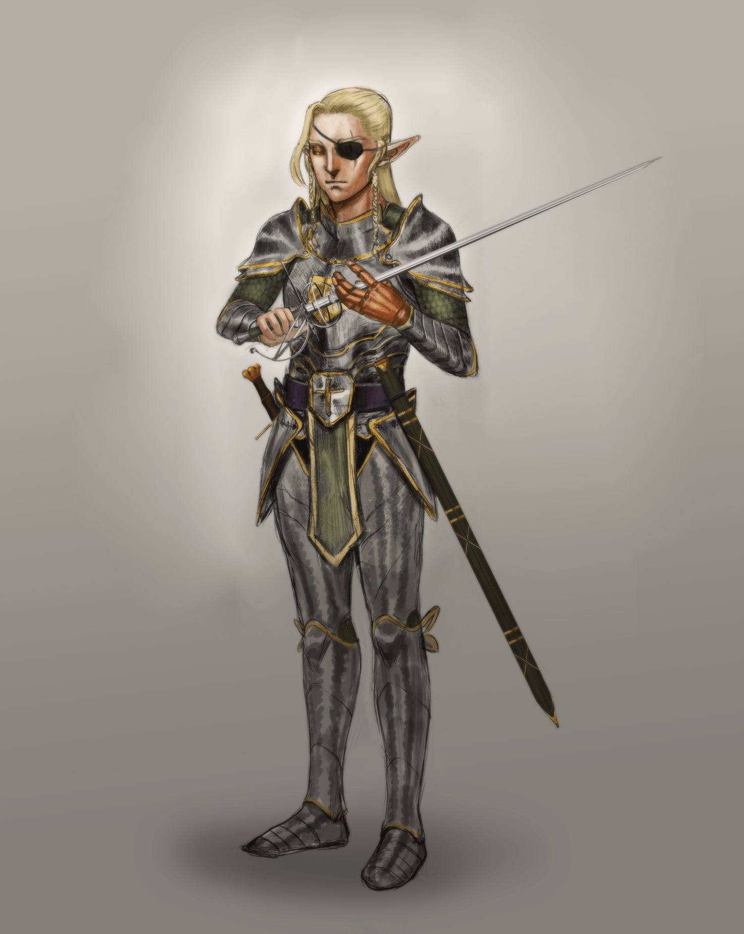 [OC] "Roderick Belmont, one of many Grey Elves on Oerth, captain of the