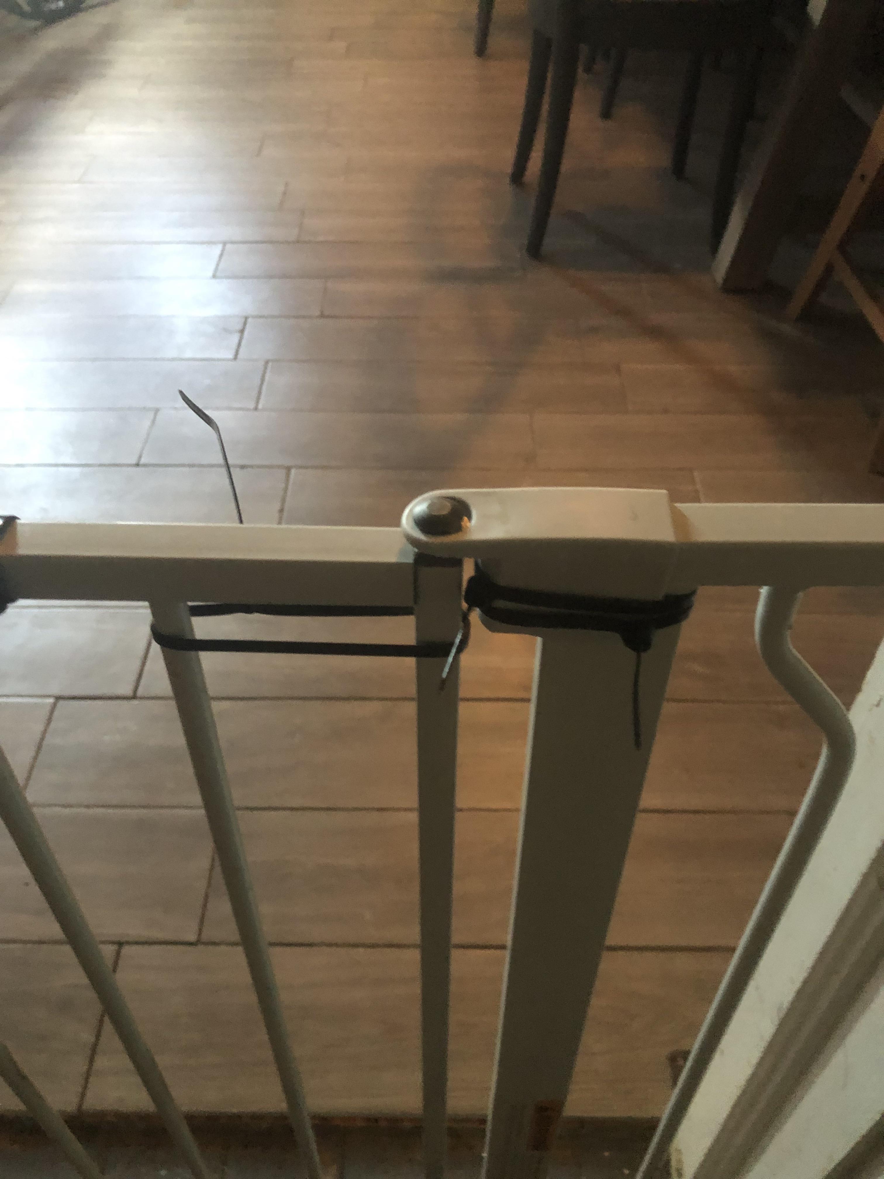 Welds keep breaking on my baby gate, and I just keep adding zip ties. Even though I own a welder