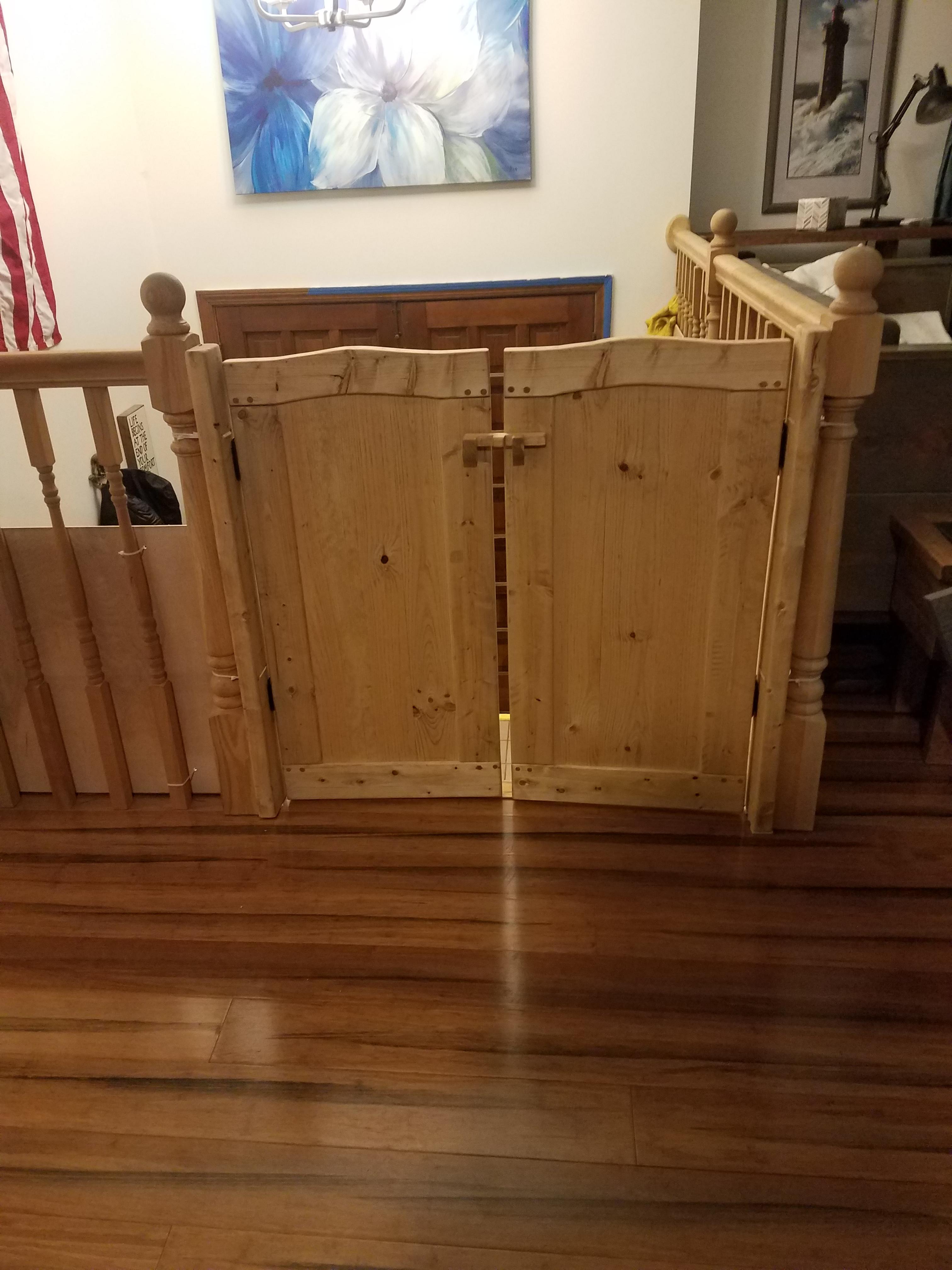 How about a saloon style dog gate r/woodworking