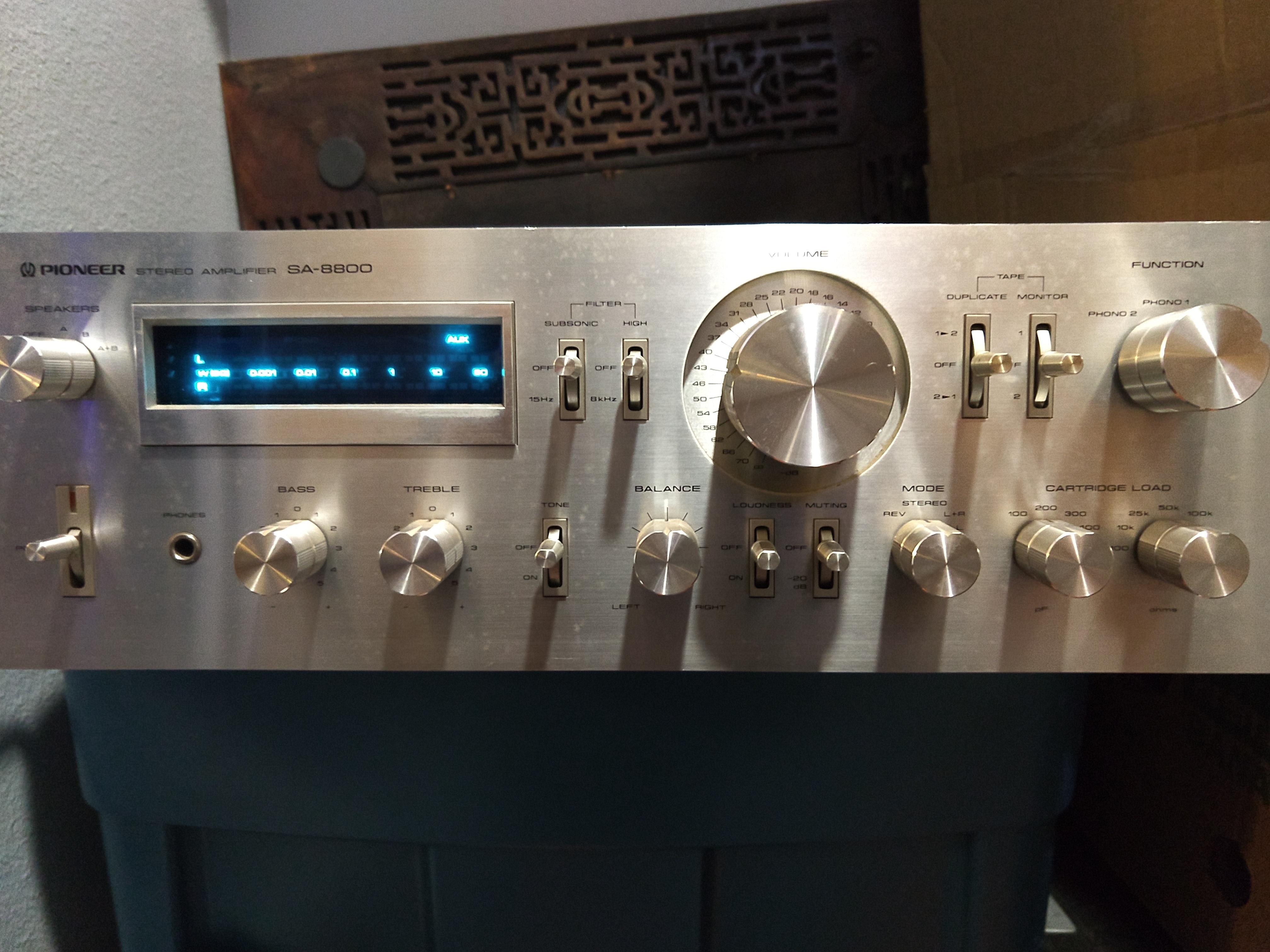 Thrift Store Find! Pioneer SA-8800. Troubleshooting No Sound. : r