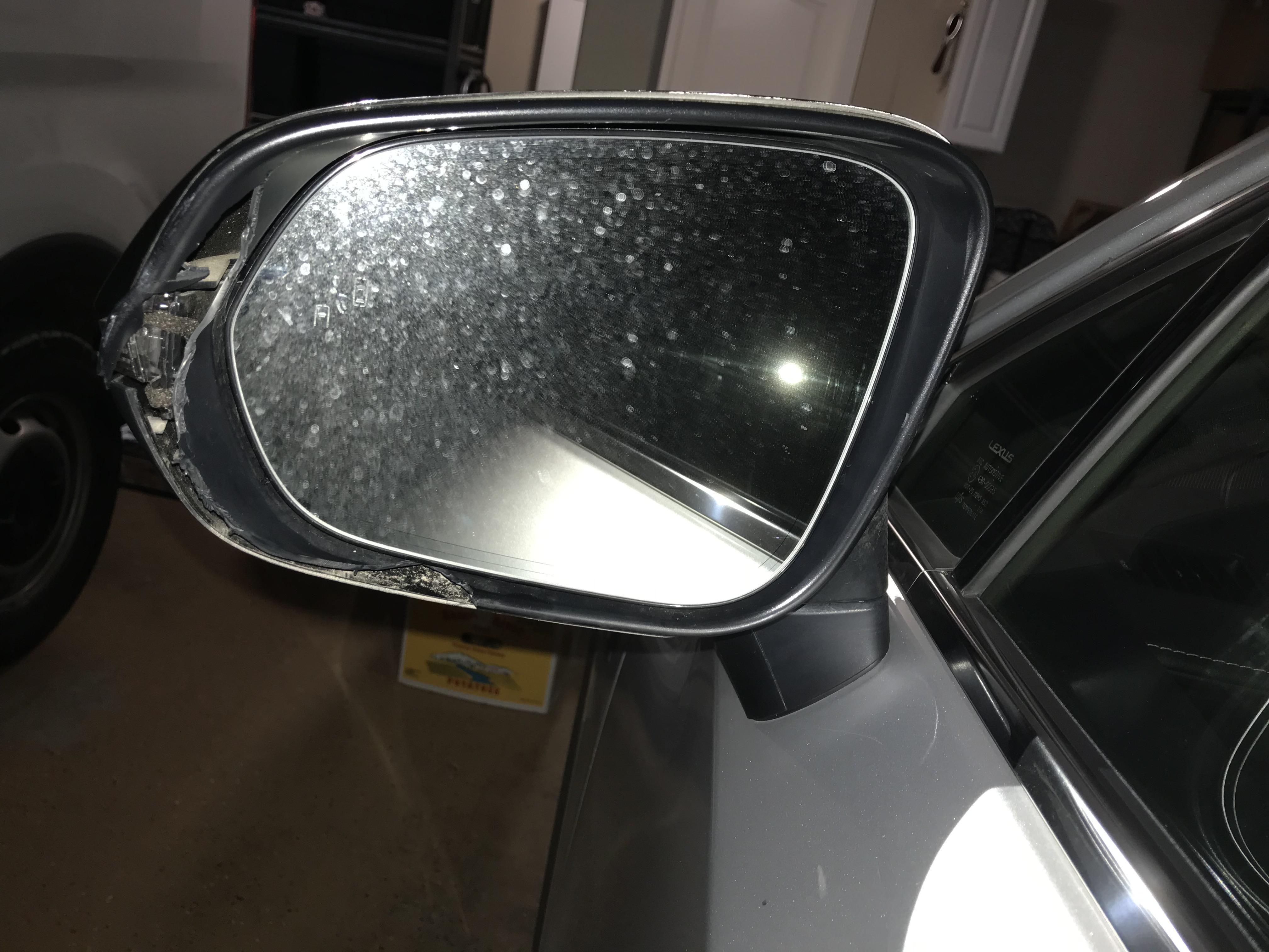 Need help finding this plastic trim around the side mirror glass on a Lexus NX200t f sport r/Lexus