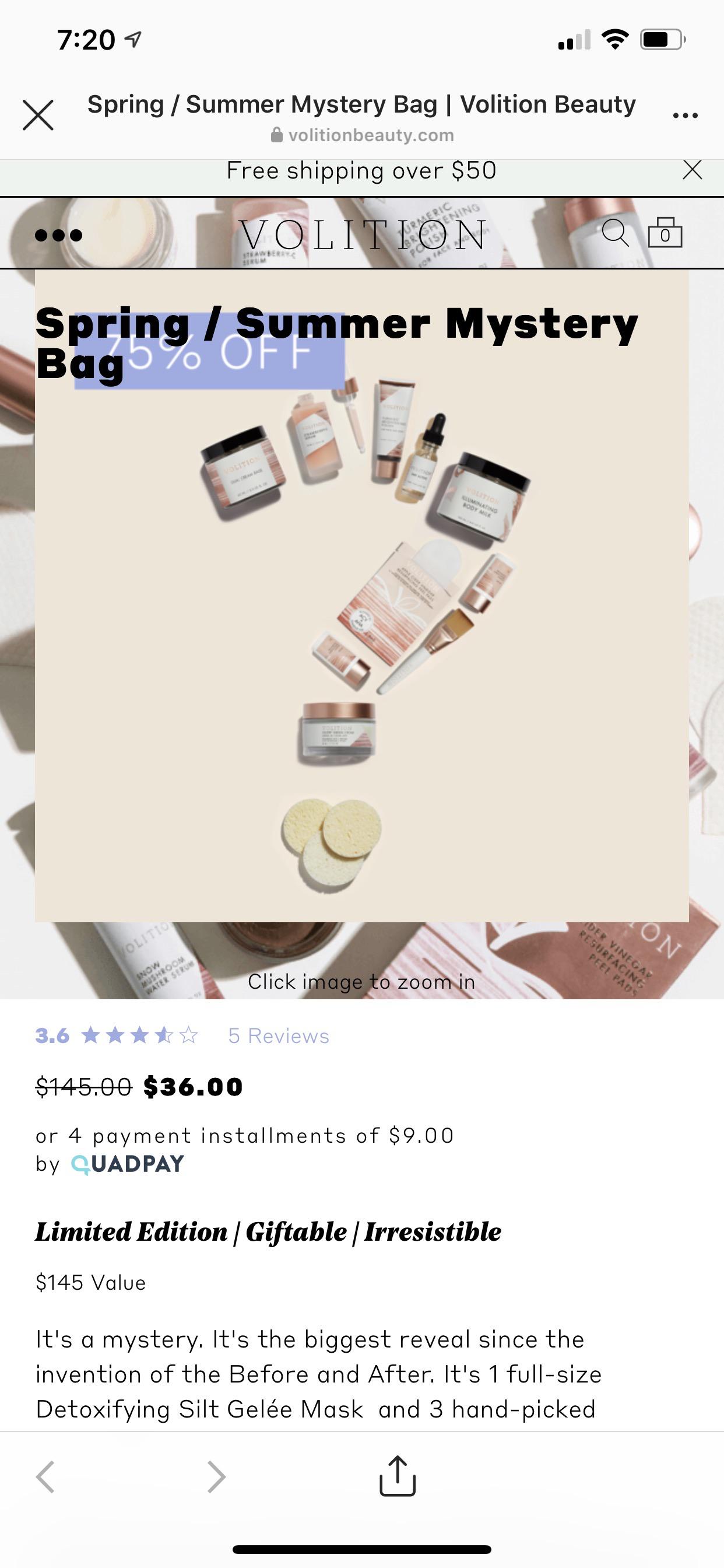 Volition Mystery Bag? r/BeautyBoxes