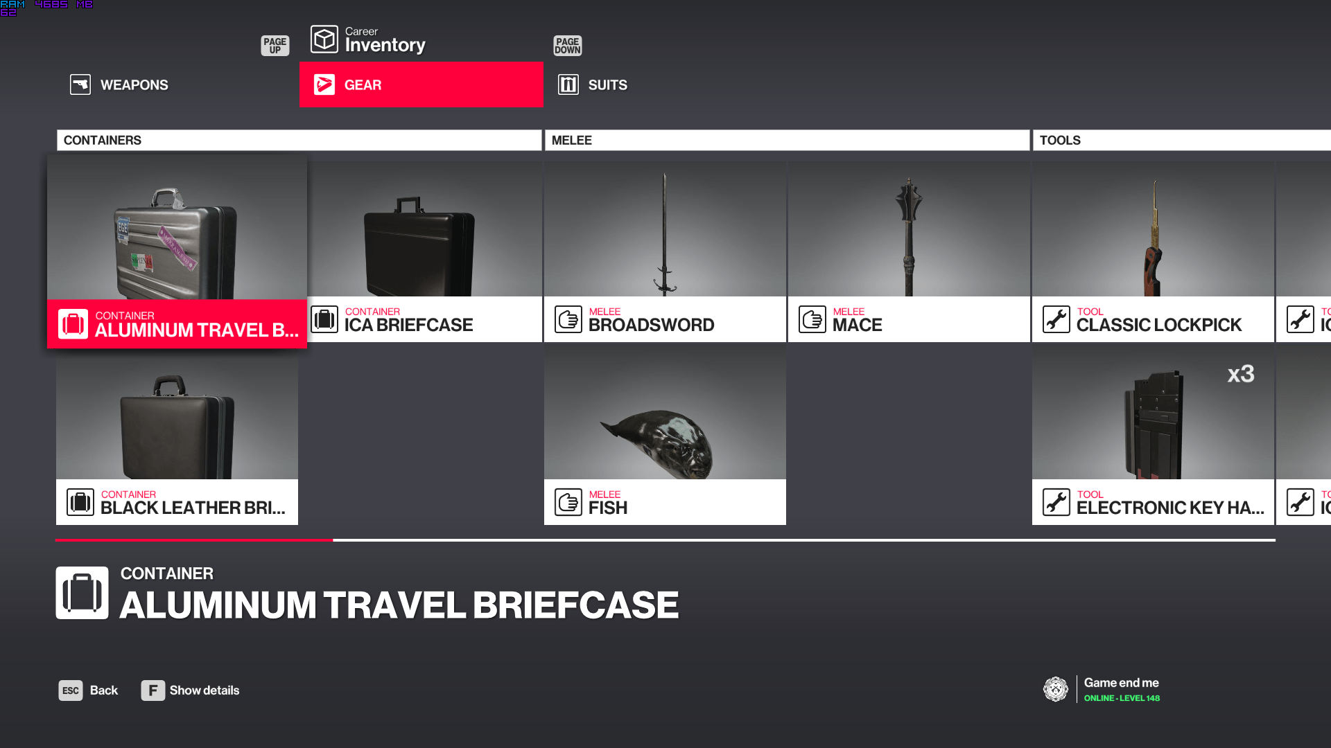 Getting Aluminum travel briefcase even though I don't have the legacy