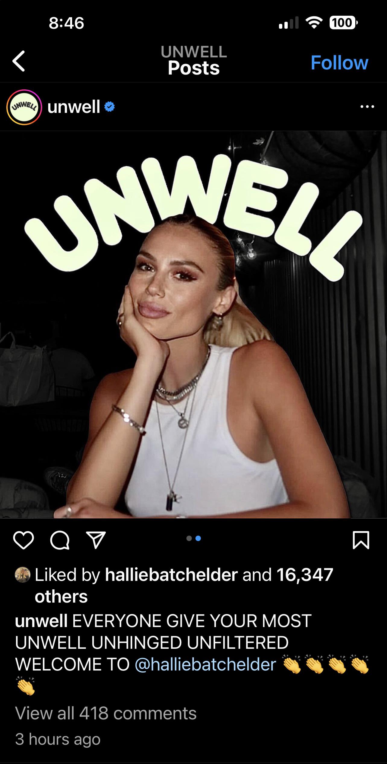 hallie batchelder unwell : NYCinfluencersnark